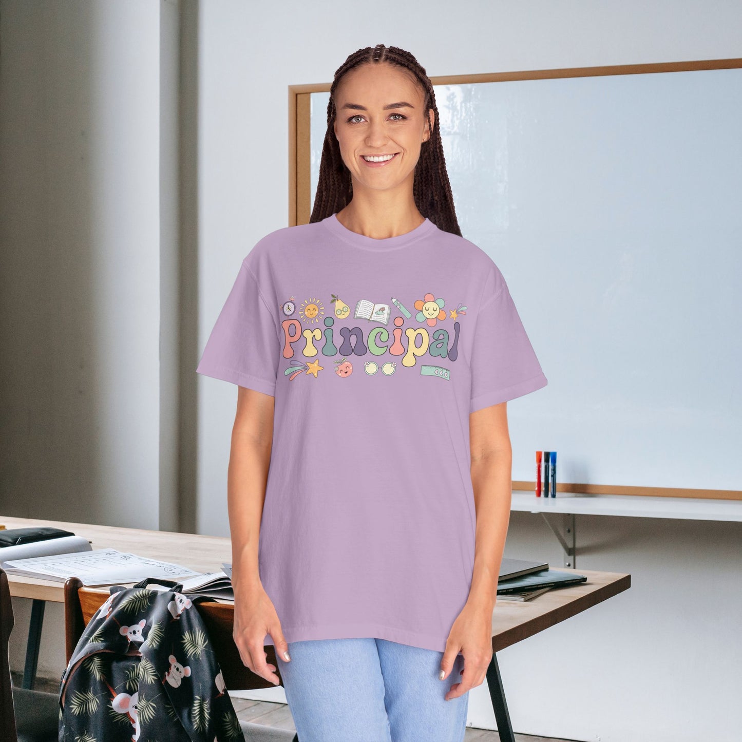 Principal Teacher T Shirt Retro Comfort Colors Unisex Back to School