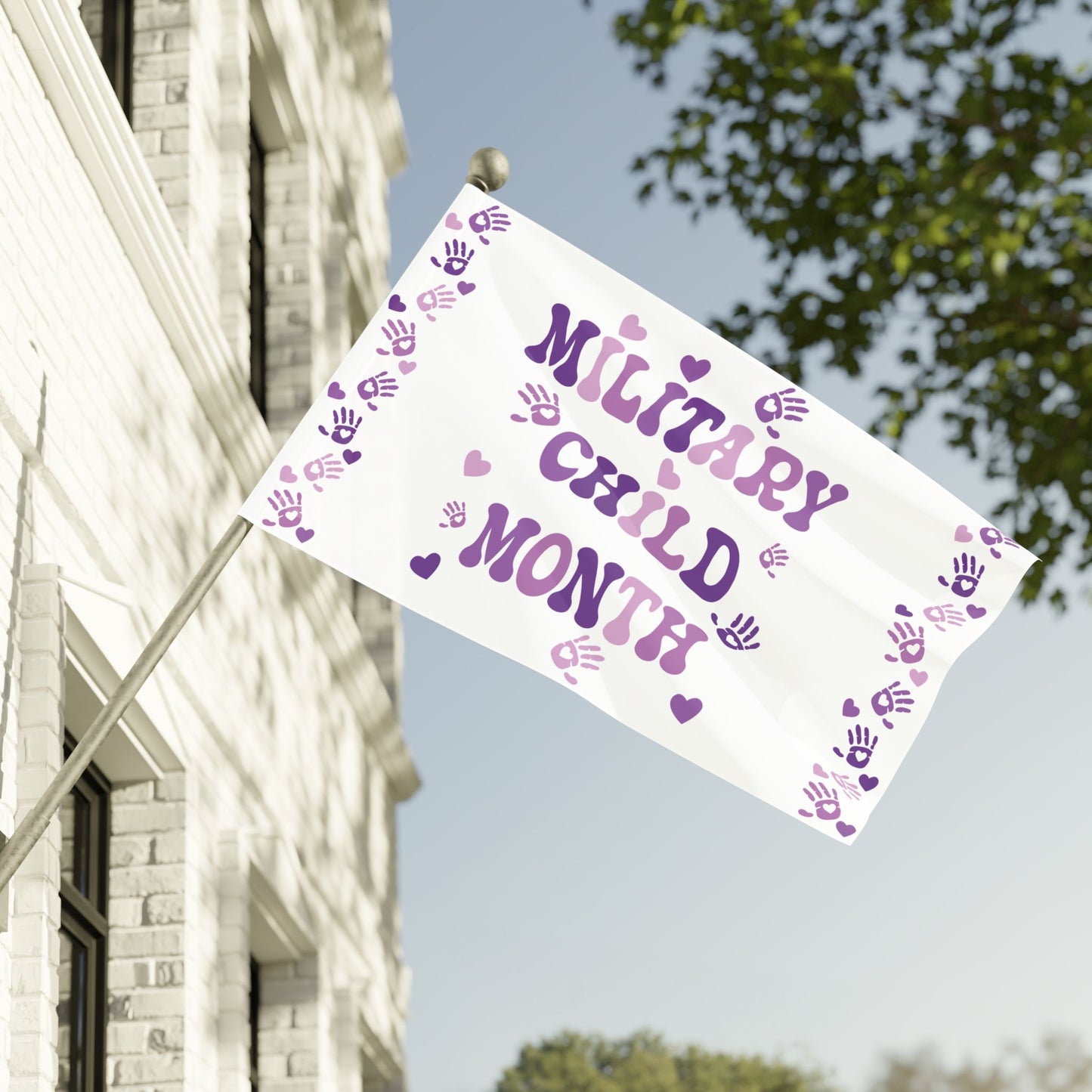 Military Brat Flag Banner Small Medium & Large Military Child Month