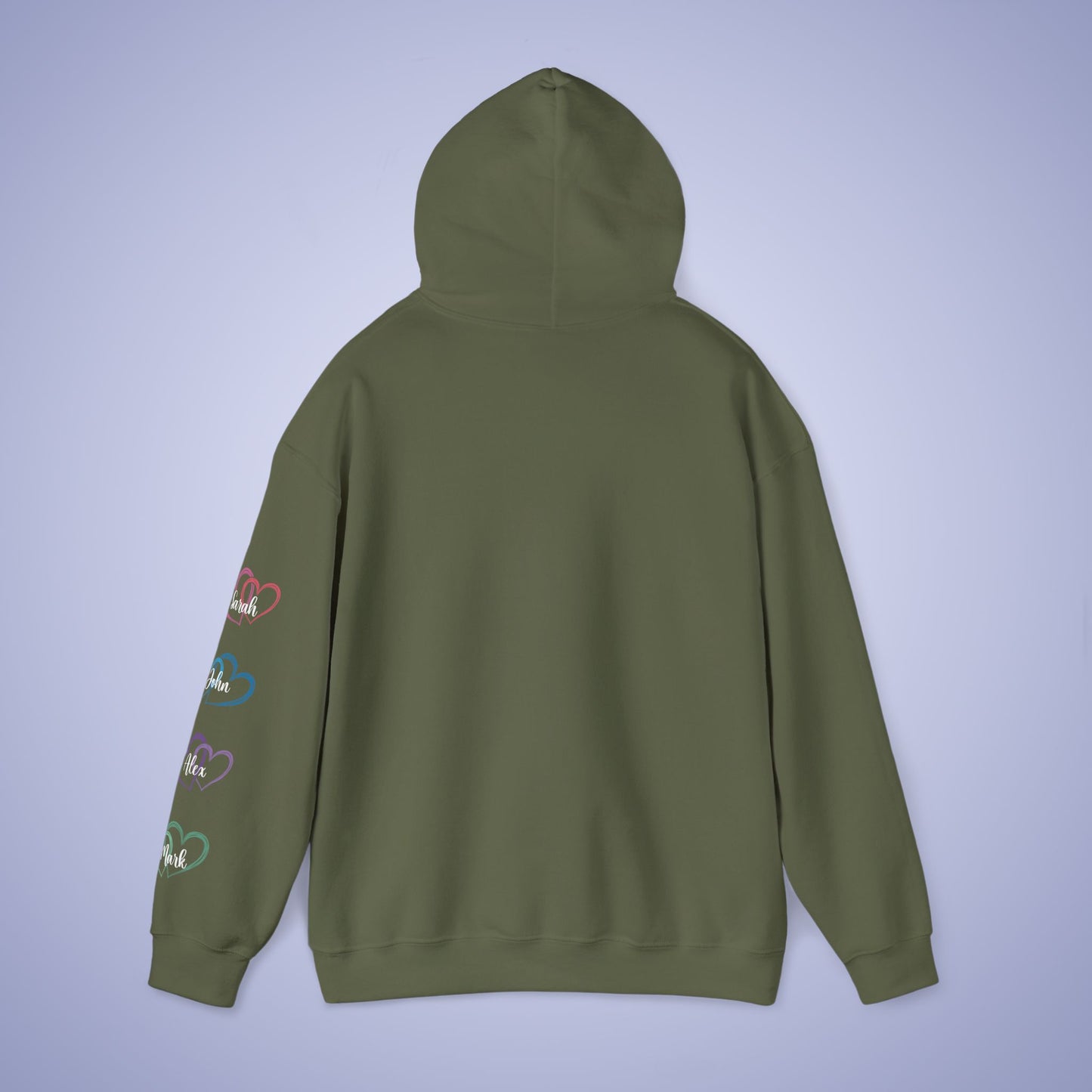 This Mother Wears her Heart on her Sleeve Unisex Hoodie Personalized