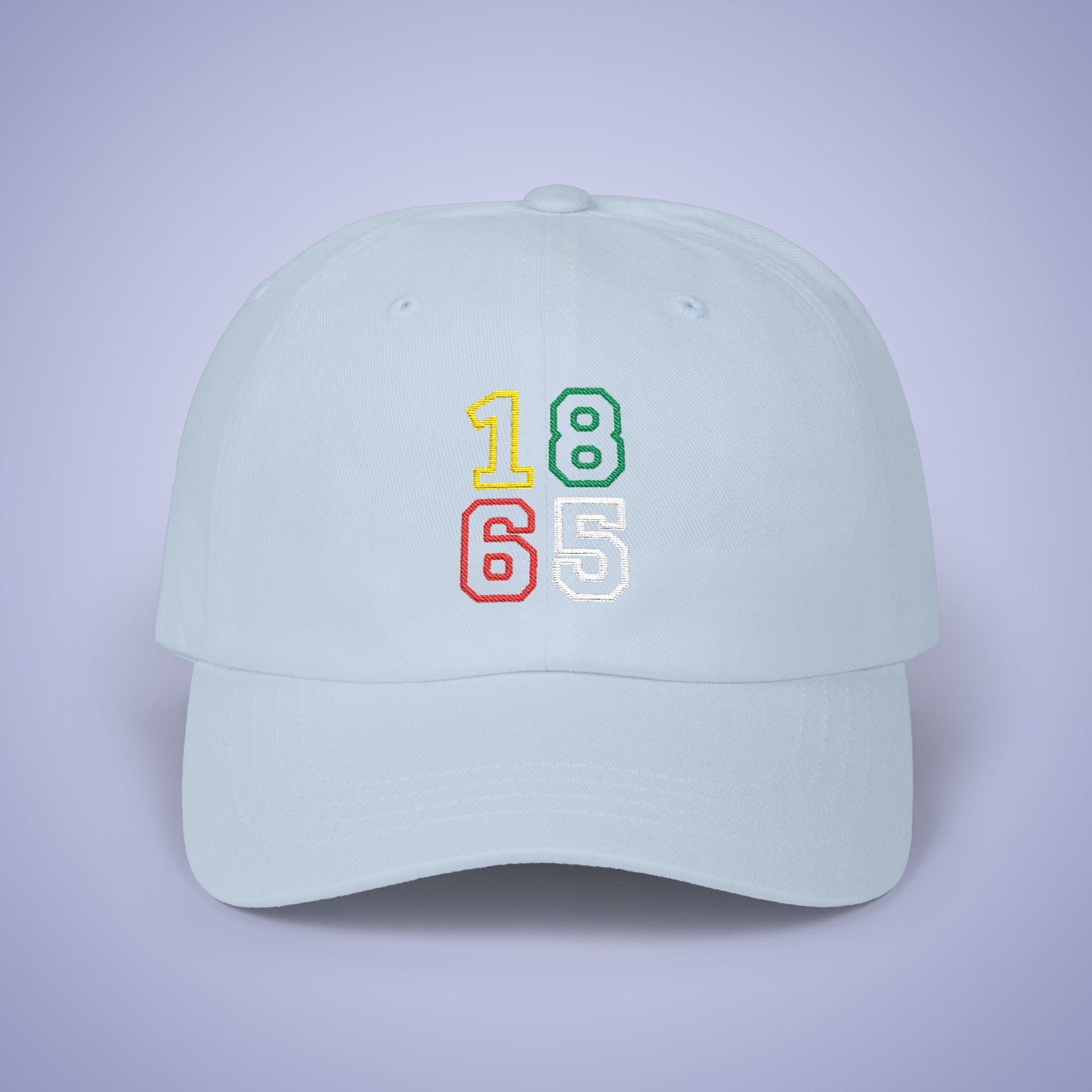 Juneteenth 1865 Embroidered Classic Dad Cap Unisex Coloured Embroidery