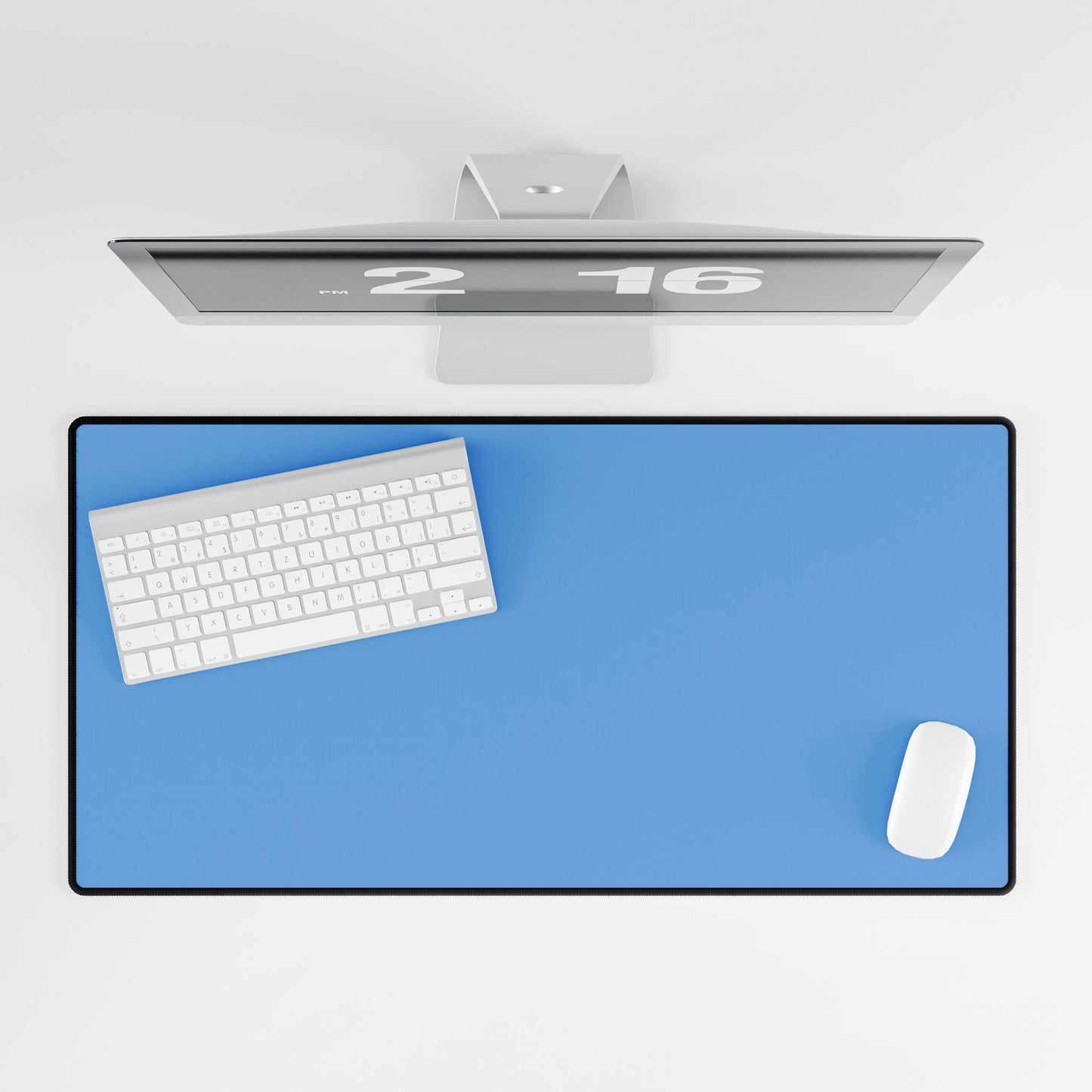 Light Blue Desk Mat Minimalist Office Teacher Decor Gift Medium & Large