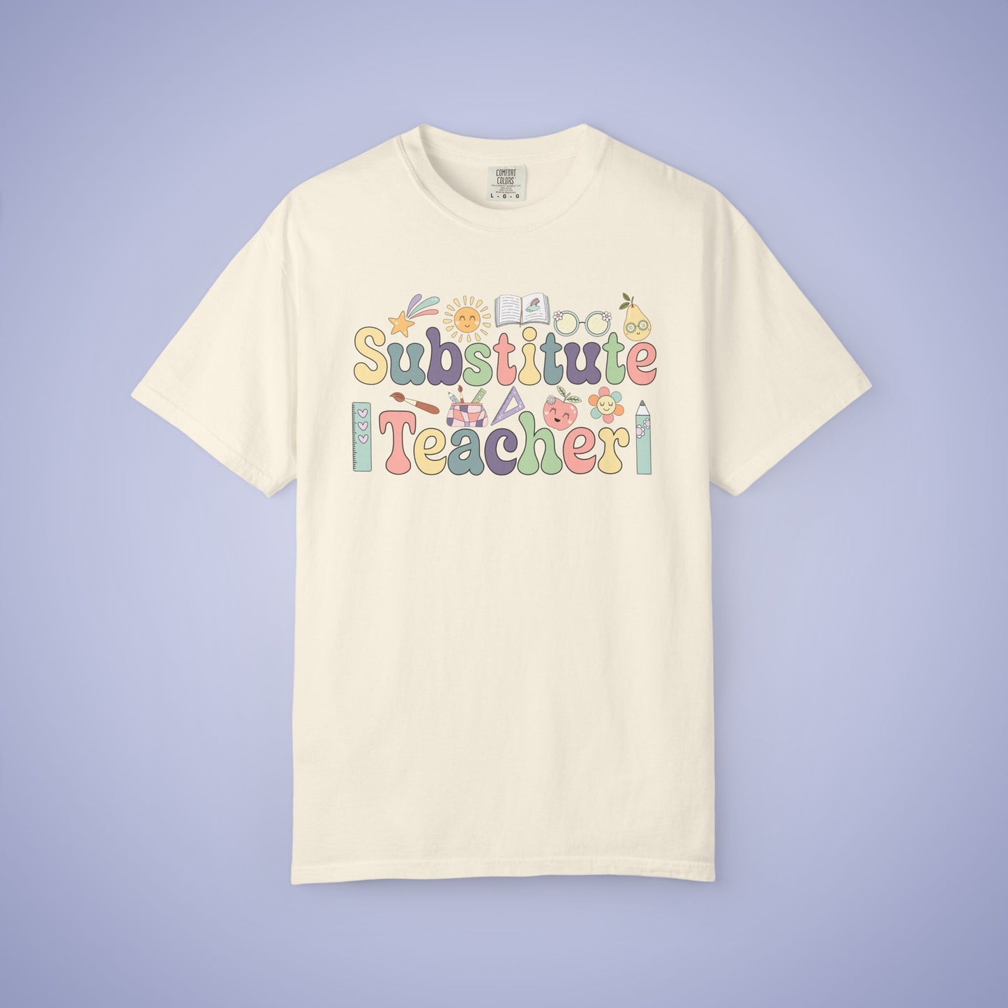 Substitute Teacher T Shirt Retro Comfort Colors Unisex Back to School