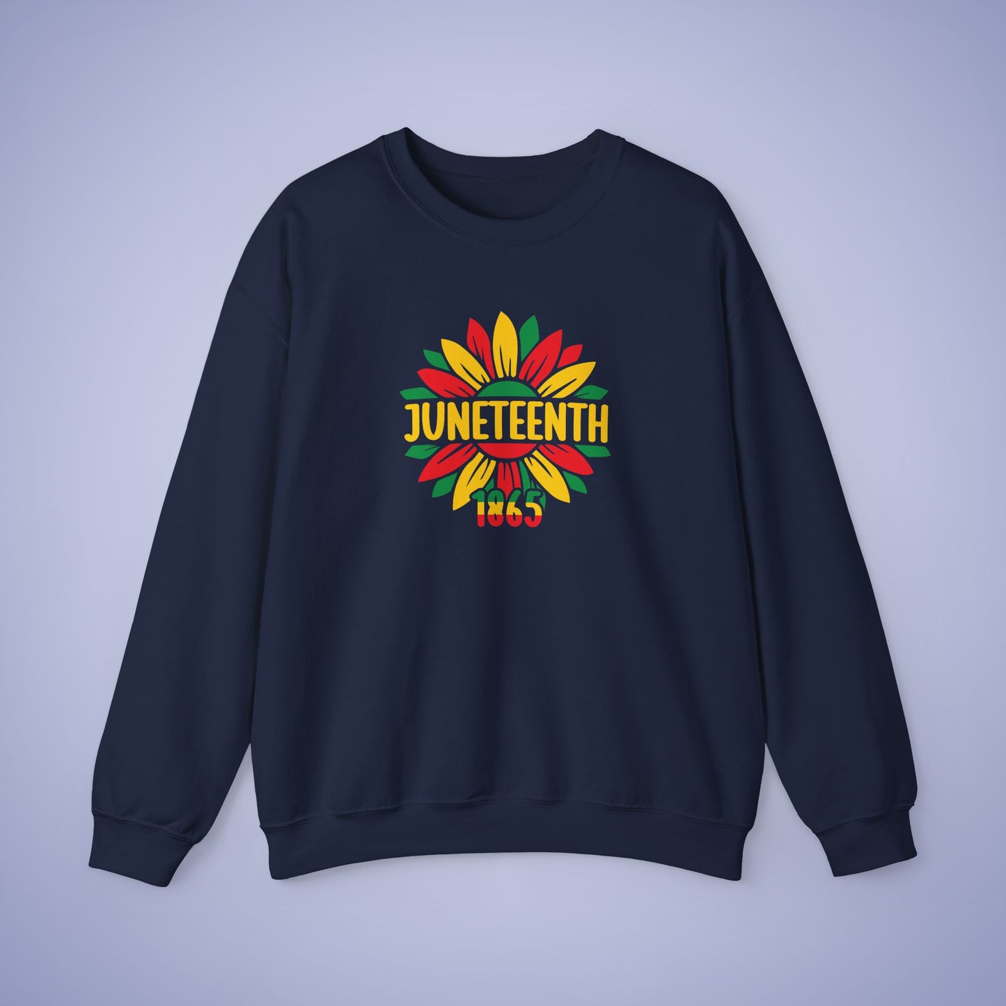 Flower Juneteenth 1865 Unisex Crewneck Oversized Sweatshirt