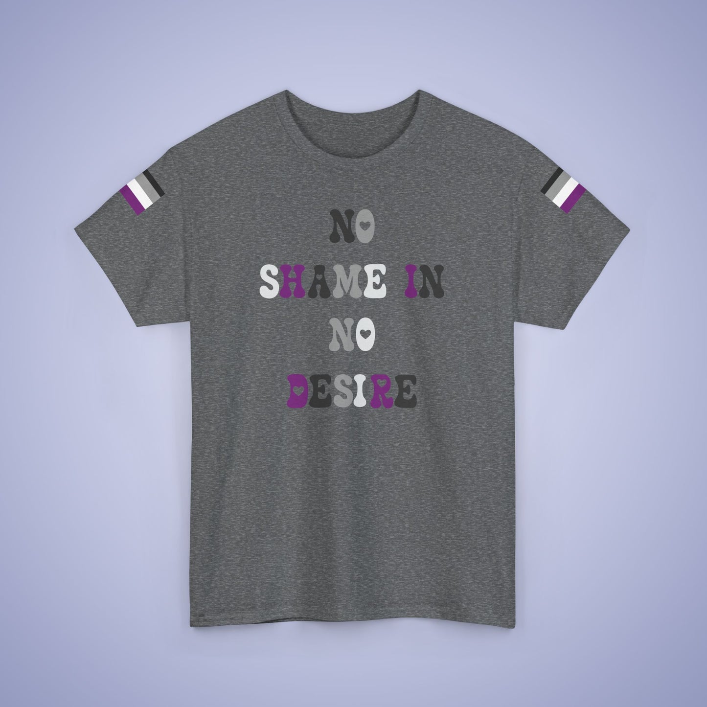 No Shame in No Desire Asexual LGBT Pride Month Matching T Shirt Unisex