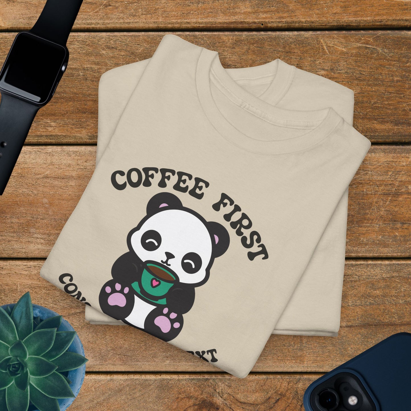 Coffee First Conservation Next National Panda Day Unisex T Shirt