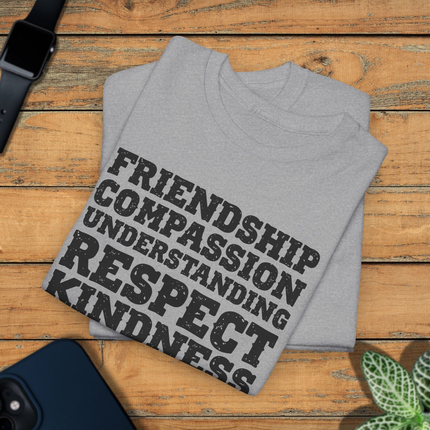 Kindness Word Block Grunge Black Unity Day Teachers T Shirt Unisex