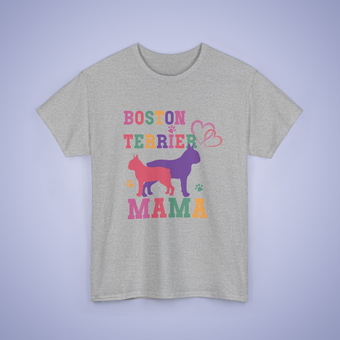 Boston Terrier Mama Dog Lover Mothers Day Unisex Oversized T Shirt
