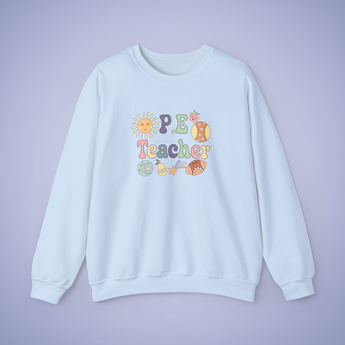 P.E Sports Teacher Crewneck Sweatshirt Retro Unisex Back to School
