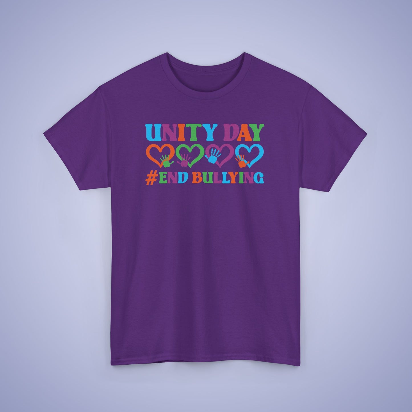 End Bullying Hearts and Hands Unity Day Teachers T Shirt Unisex
