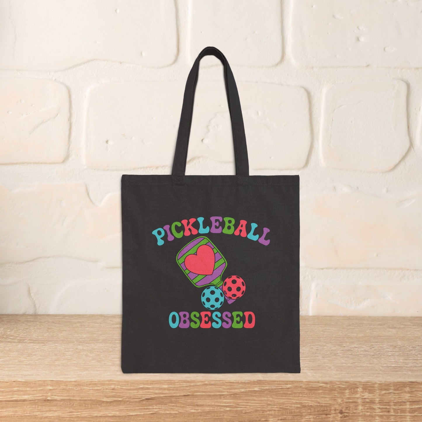 Pickleball Obsessed Cotton Canvas Gift Tote Bag