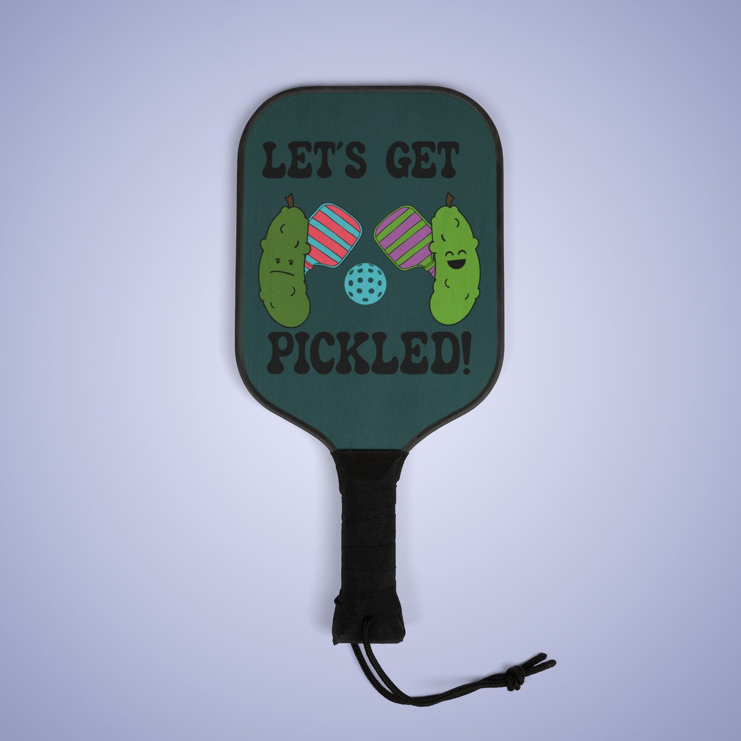 Lets Get Pickled Pickleball Paddle Set Funny Gift