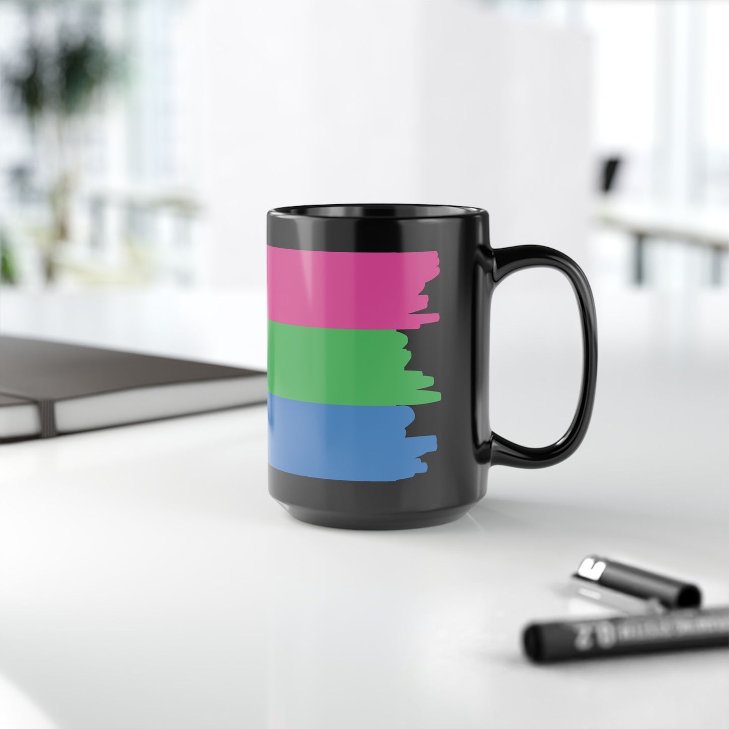 Polysexual Pride Month LGBTQ Black 11oz or 15oz Coffee Mug