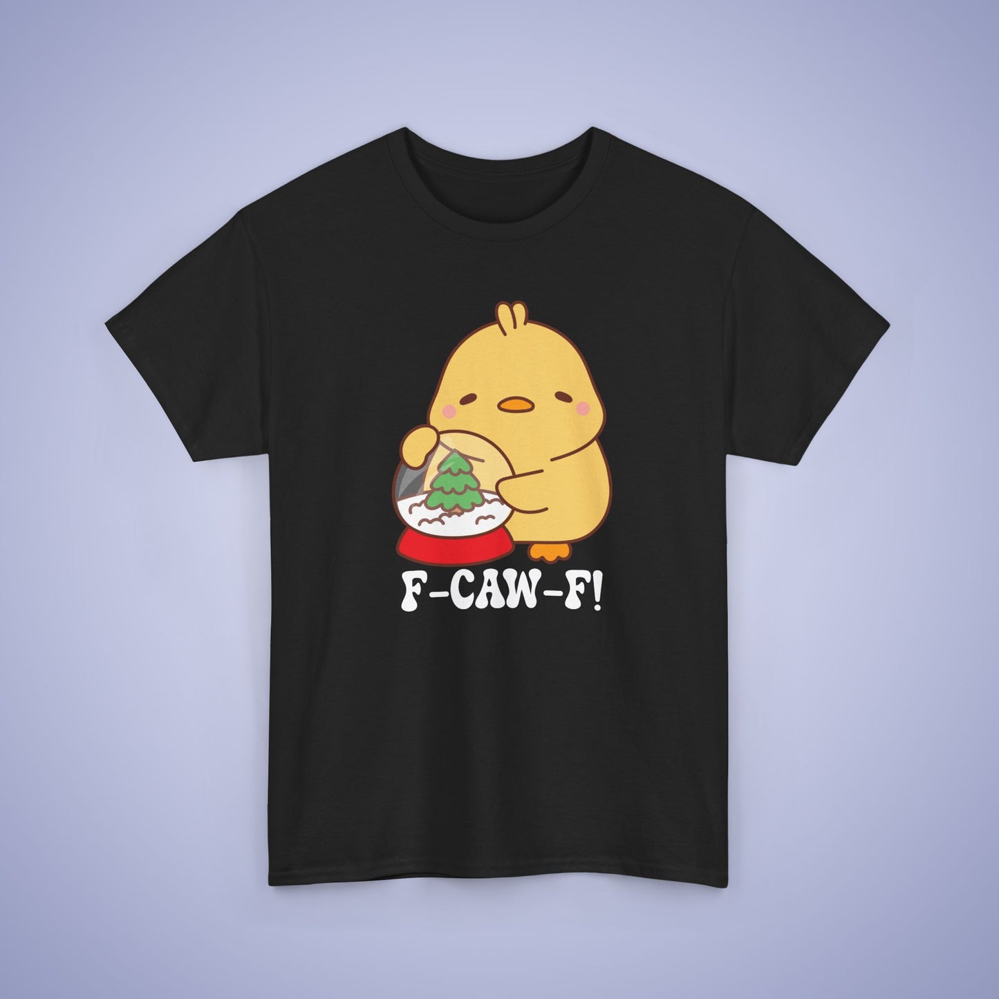 Christmas Snowglobe F CAW F White Cute Funny Chick Unisex Chicken T Shirt