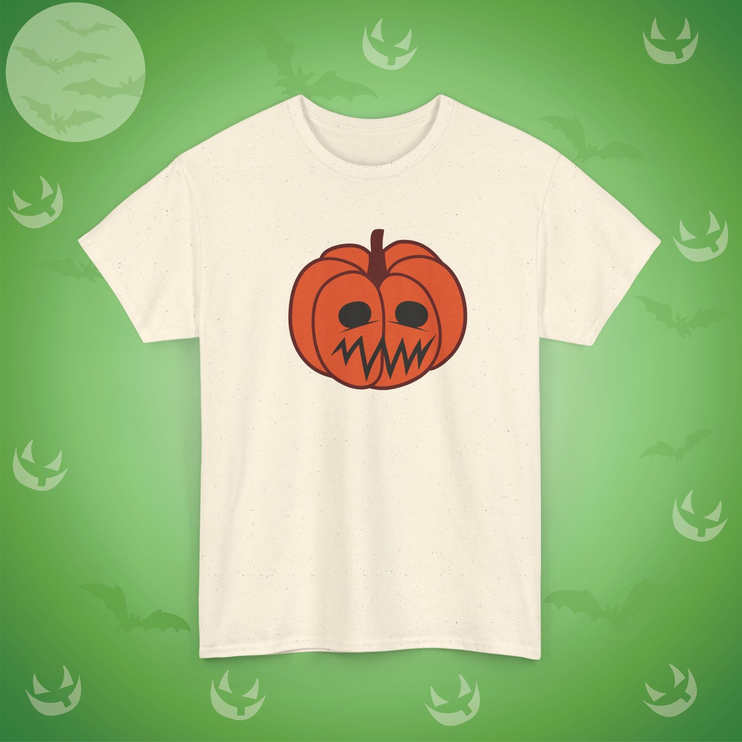 Jackolantern Worried Face Halloween Pumpkin Unisex T Shirt