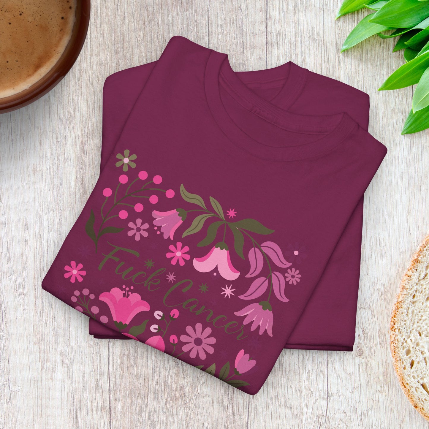 Fuck Cancer Boho Floral Breast Cancer Awareness Unisex T Shirt