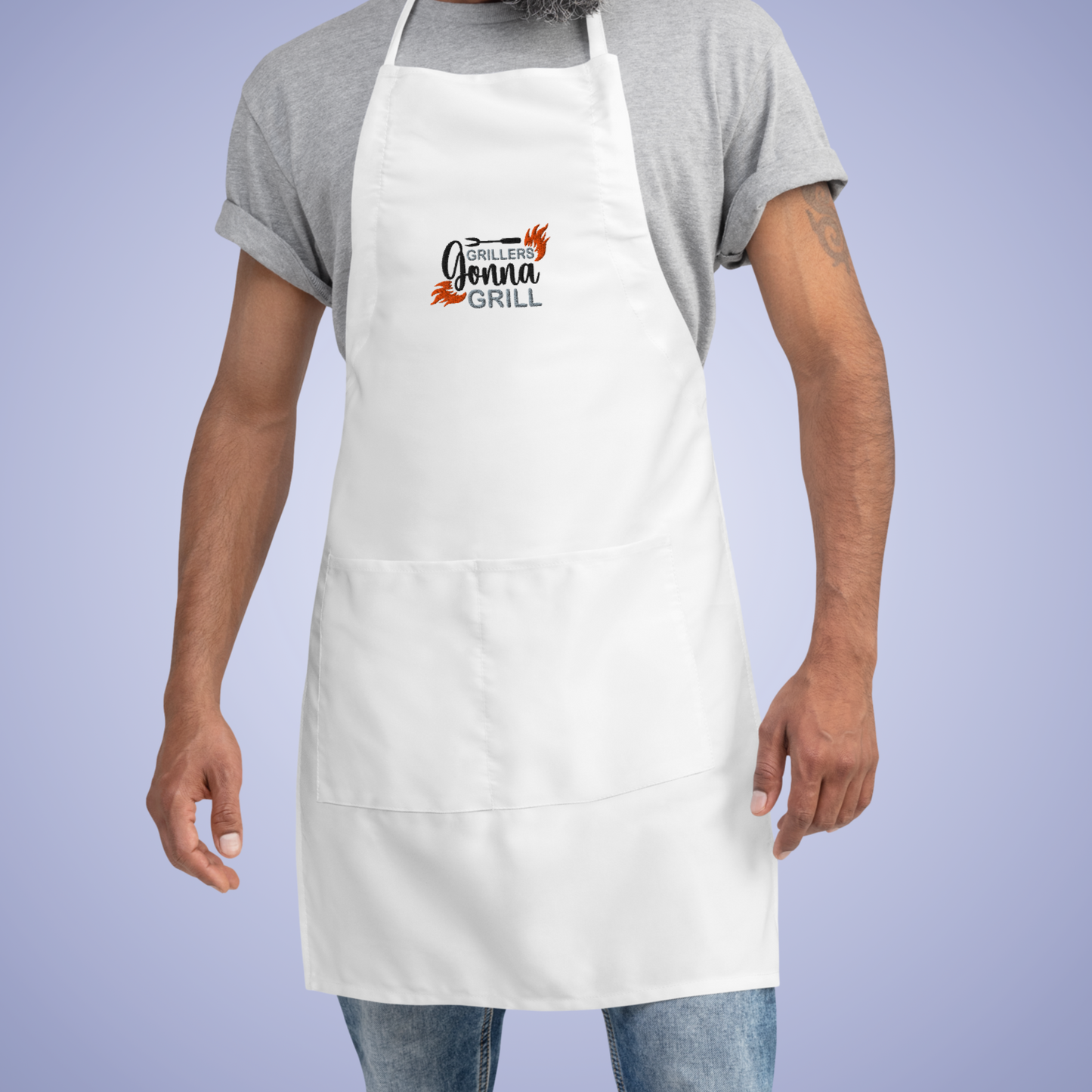 Grillers Gonna Grill Meat Lover Smoker Gift Embroidered Apron