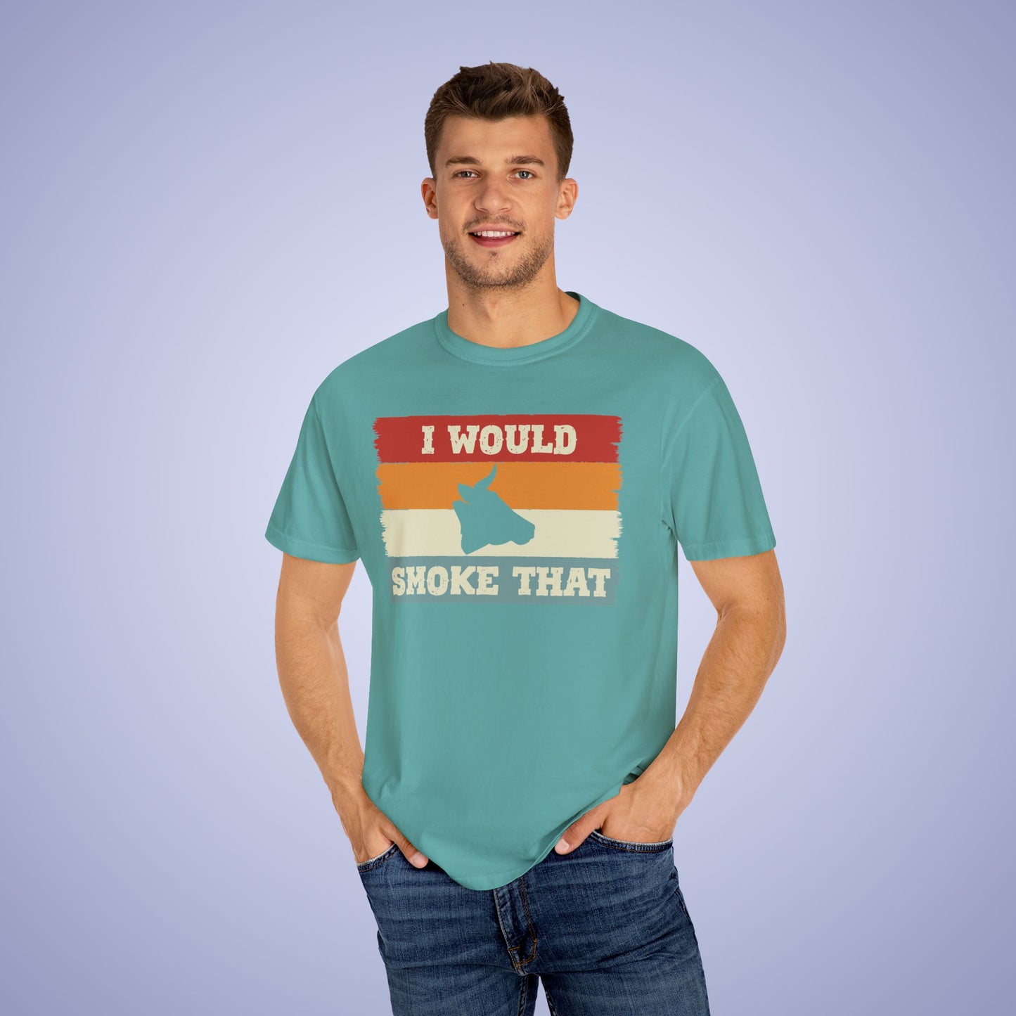 I Would Smoke That Beef Meat Smoker Comfort Colors Mens T Shirt Fathers Day Gift
