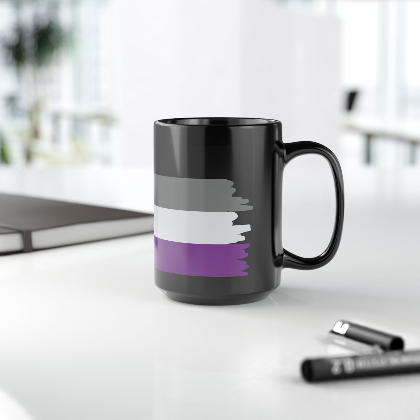 Asexual Pride Month LGBTQ Trans Black 11oz or 15oz Coffee Mug