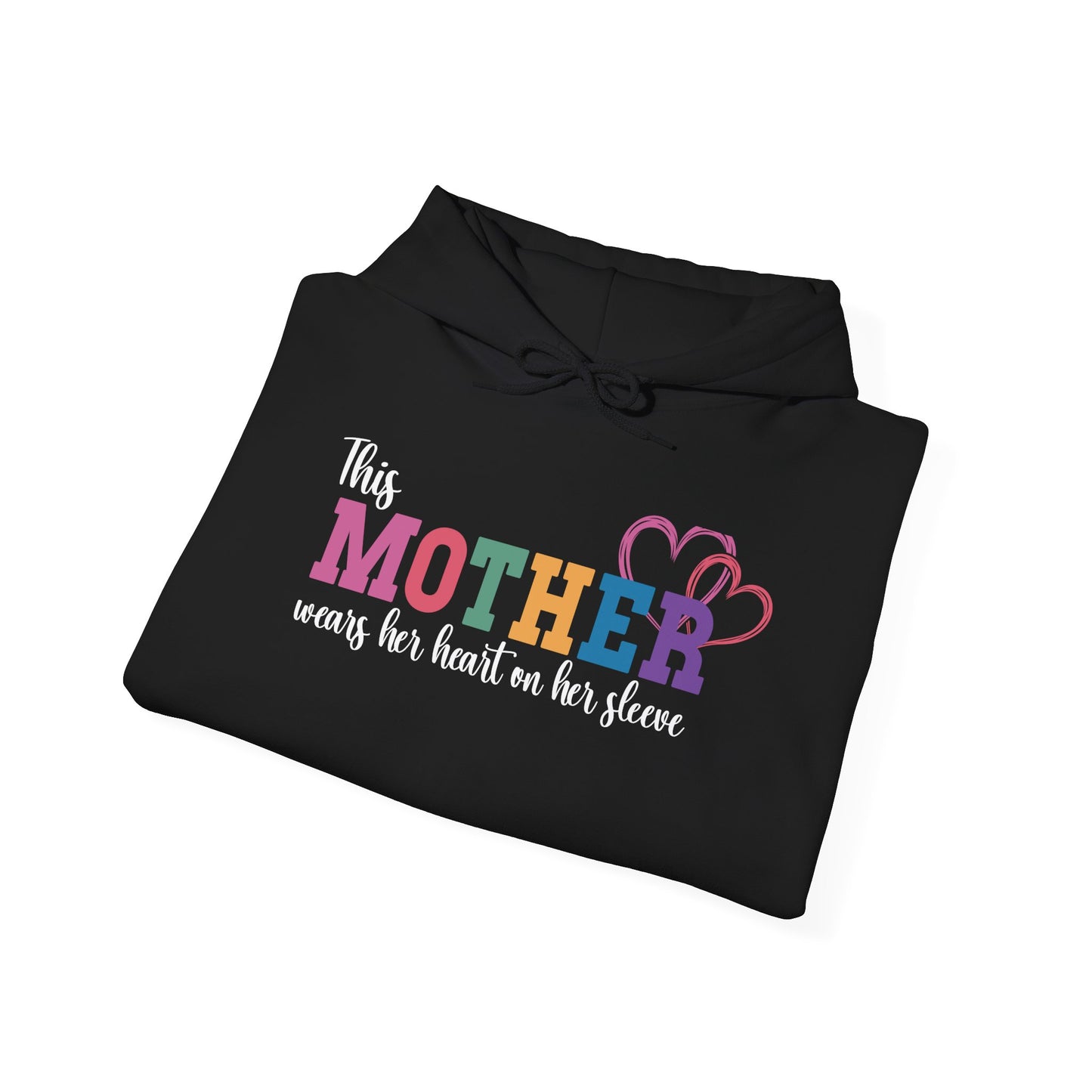 This Mother Wears her Heart on her Sleeve Unisex Hoodie Personalized