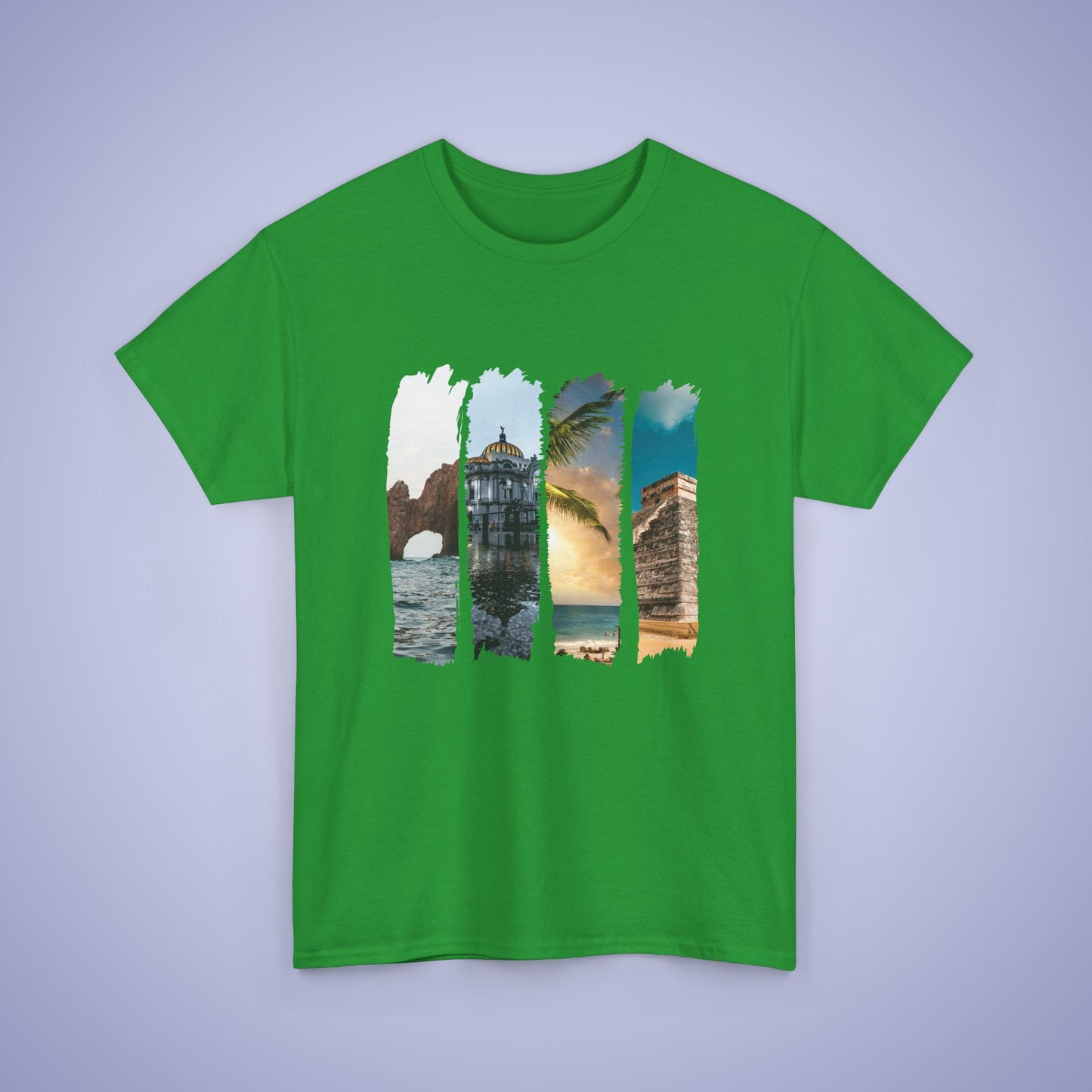 Mexico City Paint Brush Stroke Photographic Unisex Oversized T Shirt