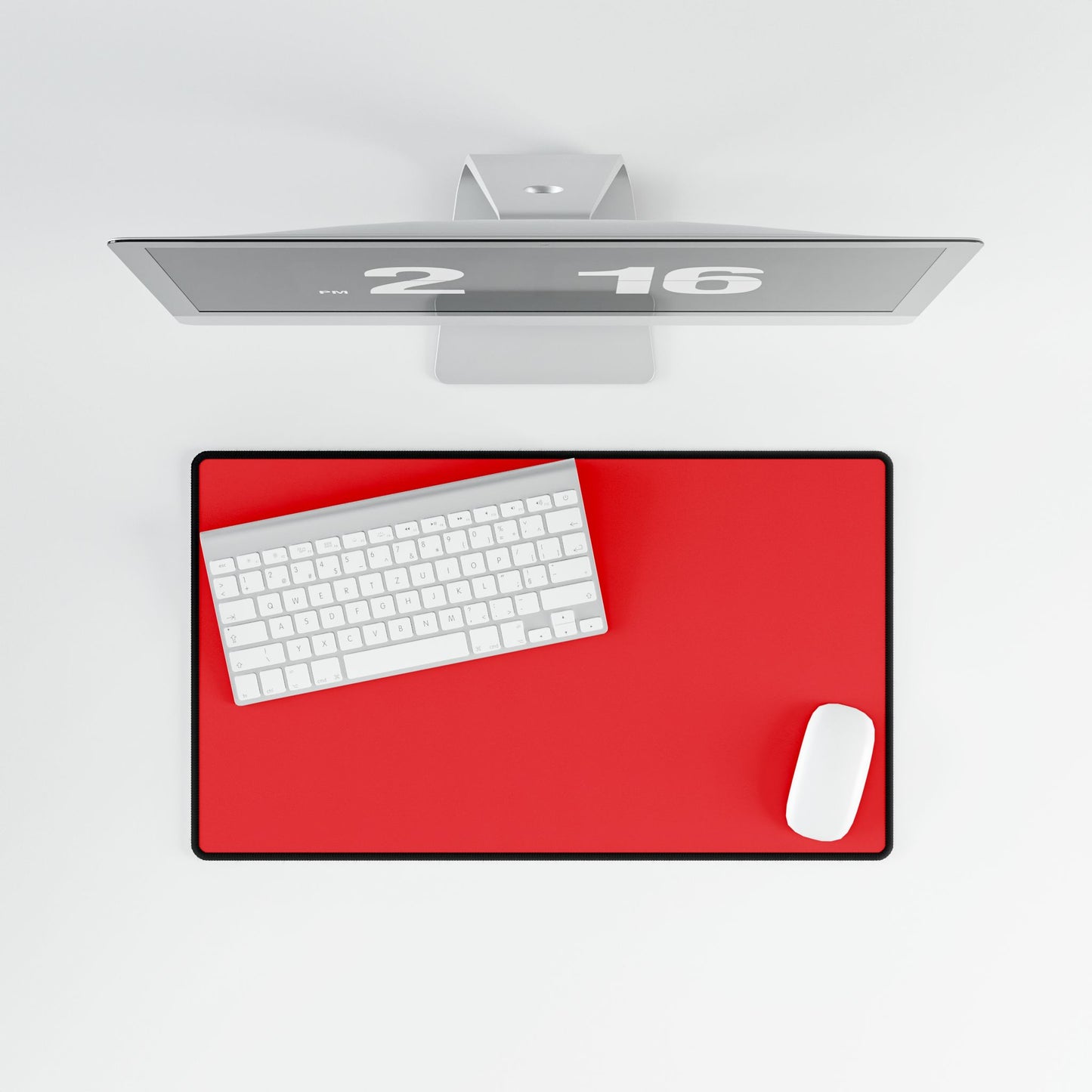 Red Desk Mat Minimalist Office Teacher Decor Gift Medium & Large