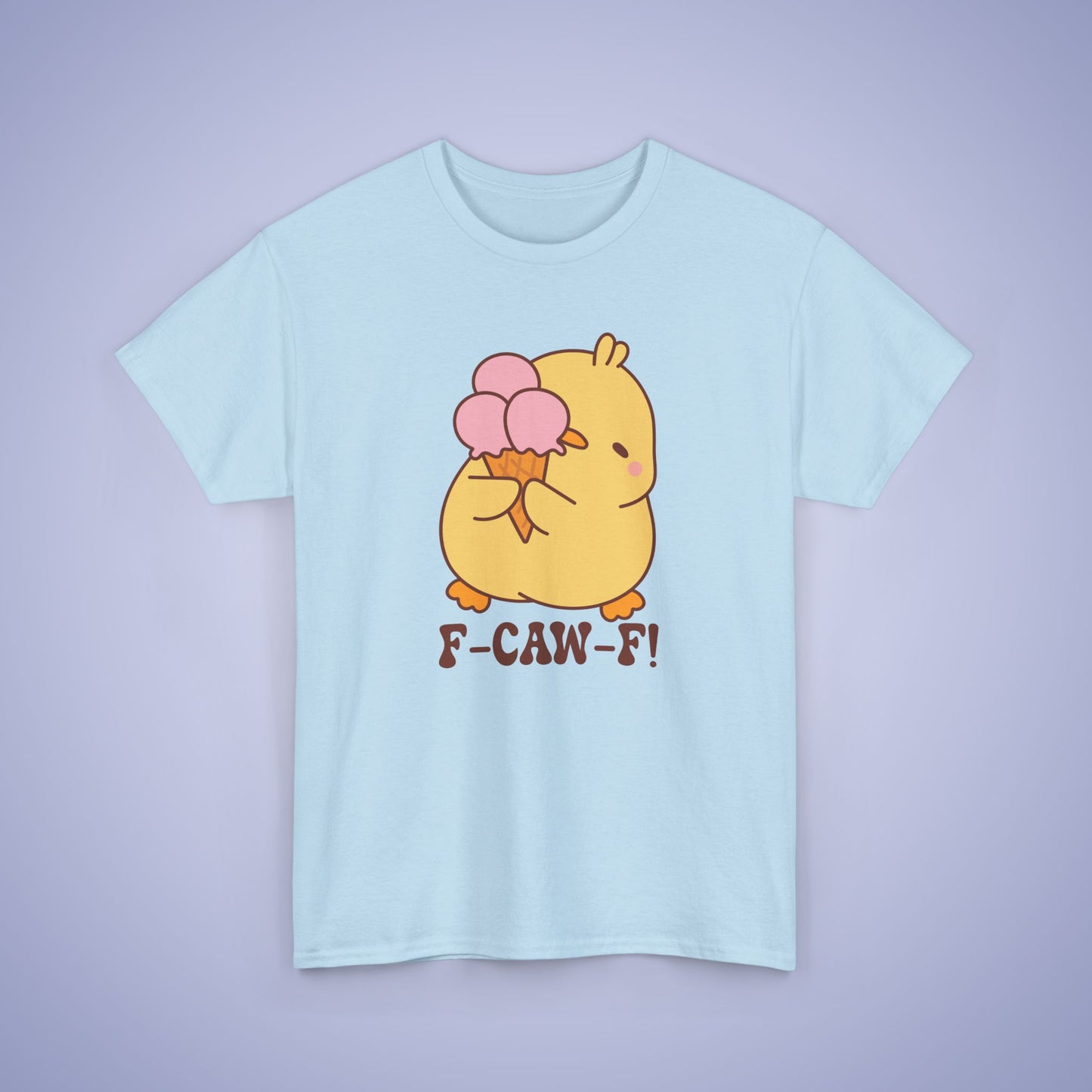 Ice Cream Lover F CAW F Cute Funny Chick Unisex Chicken T Shirt