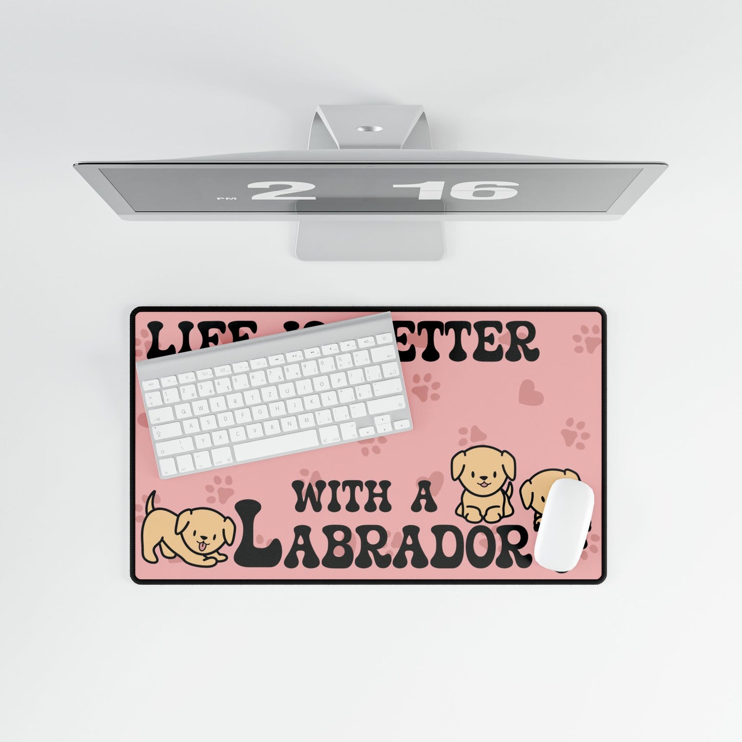Life is Better with a Labrador Lover Gift Computer Desk Mat