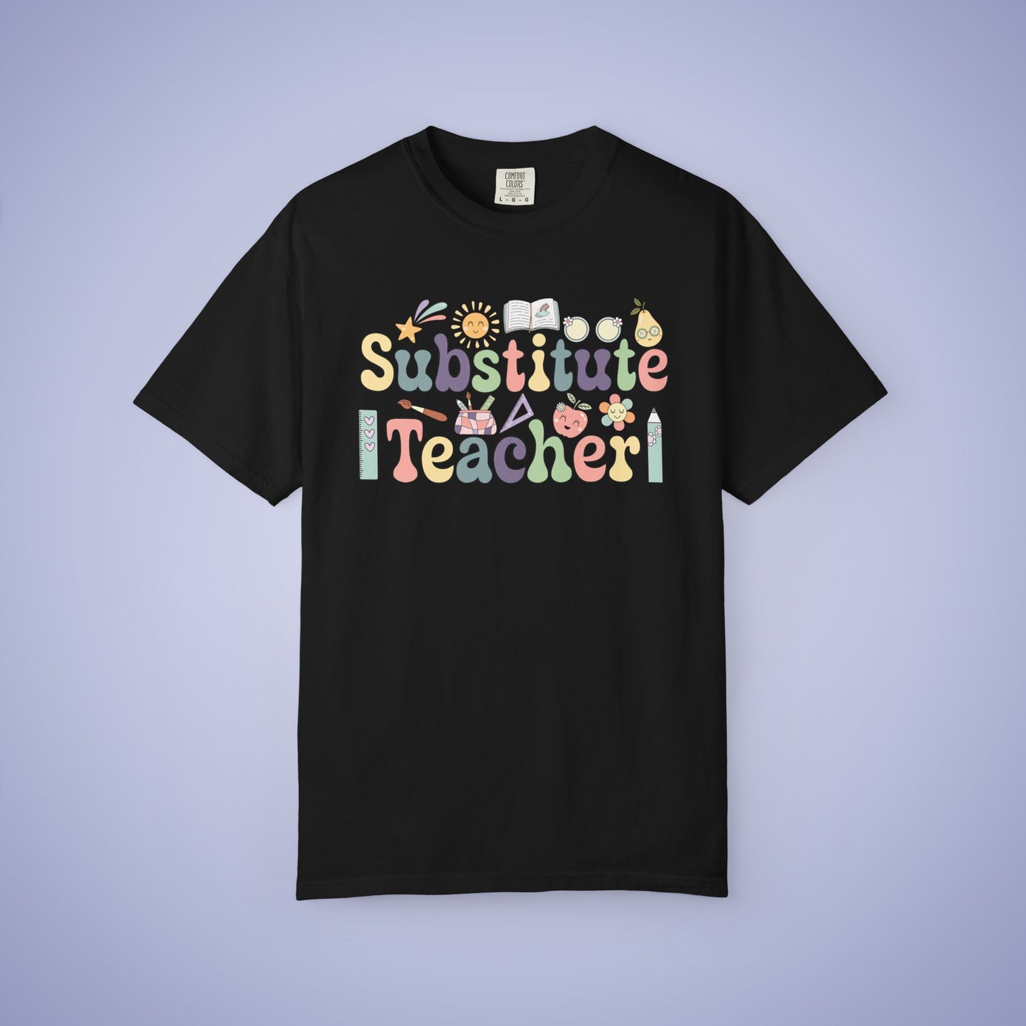 Substitute Teacher T Shirt Retro Comfort Colors Unisex Back to School