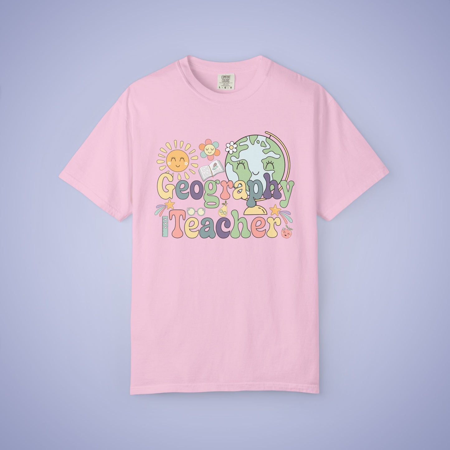 Geography Teacher T Shirt Retro Comfort Colors Unisex Back to School