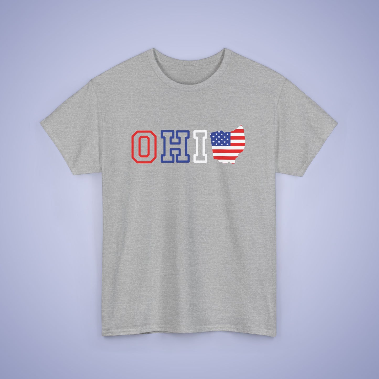 Ohio Map Text Art Proud American Unisex T Shirt