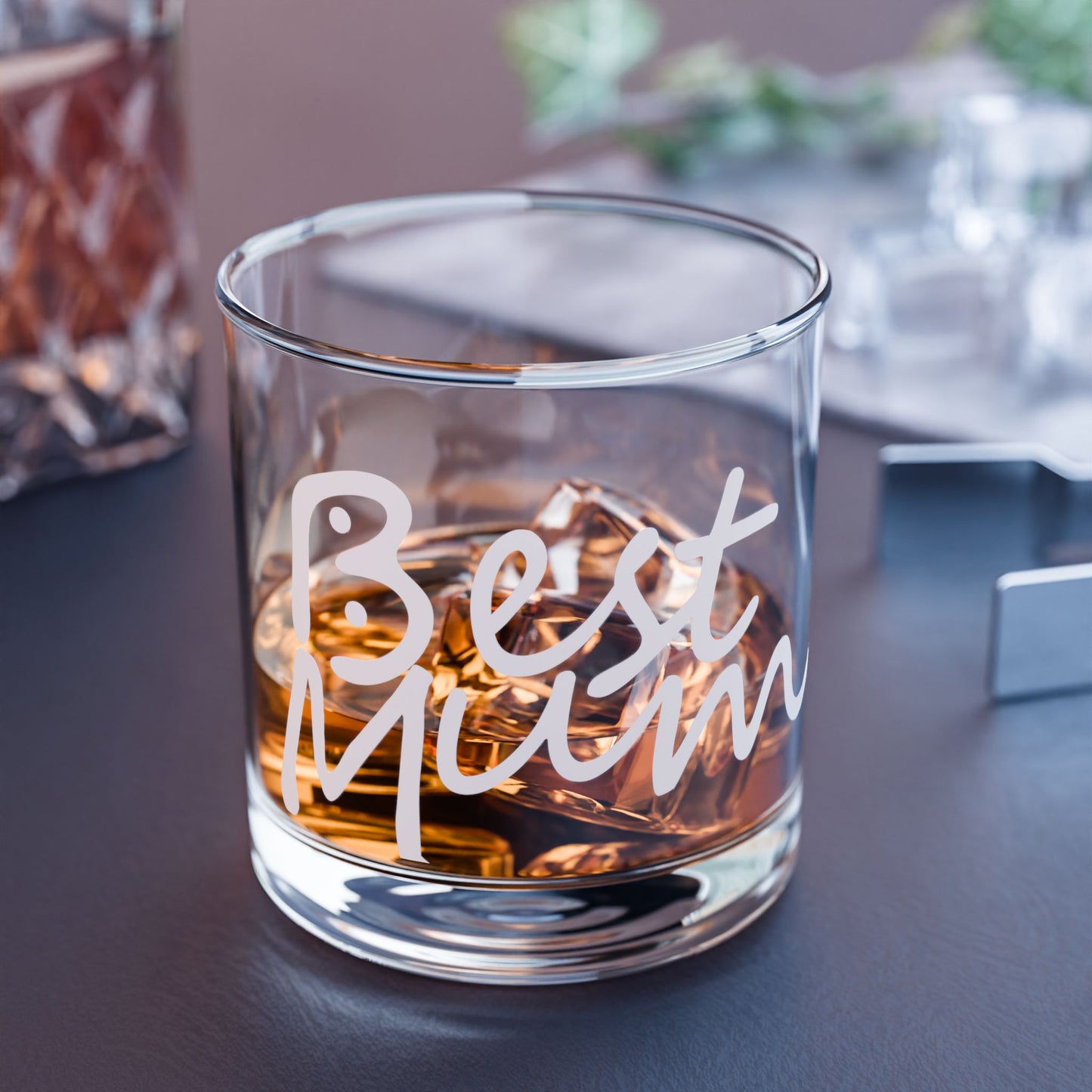 Best Mum Bogans Design Funny Rocks Glass White