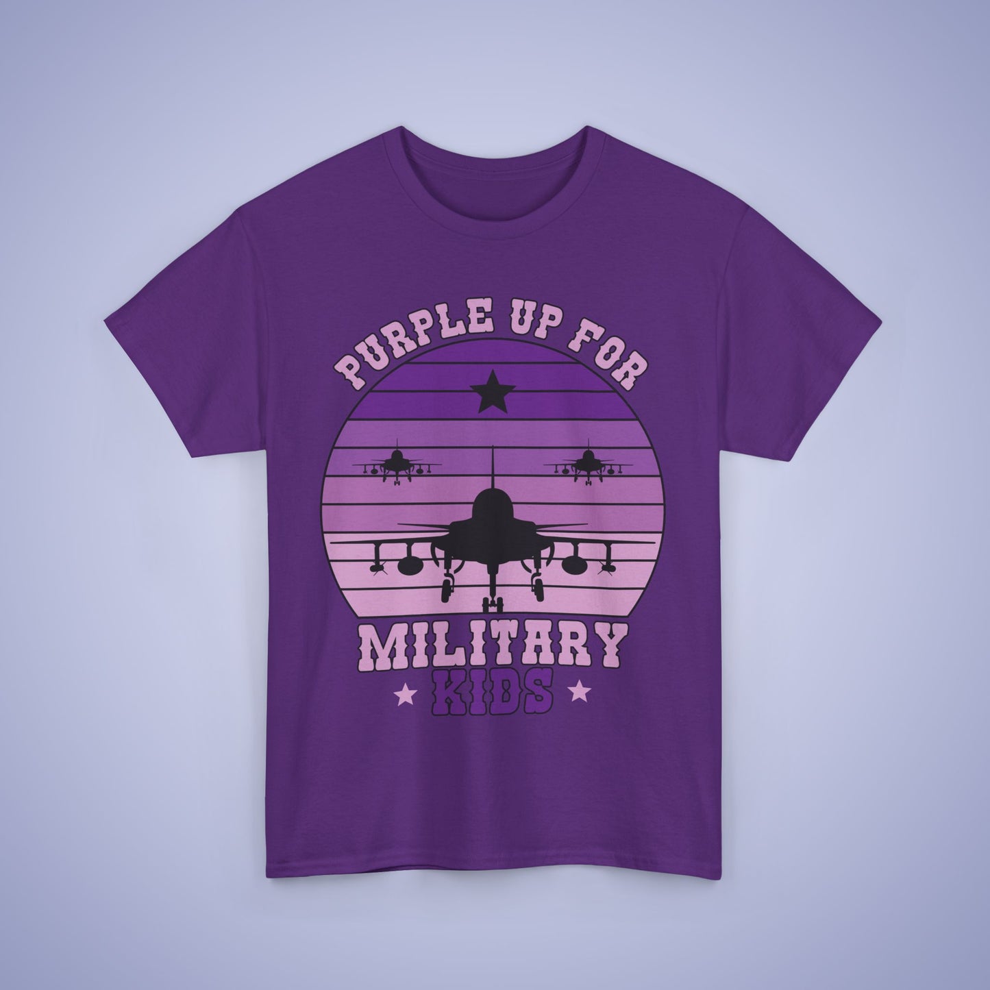 Military Brat Purple Up Unisex Oversized T Shirt Military Child Month
