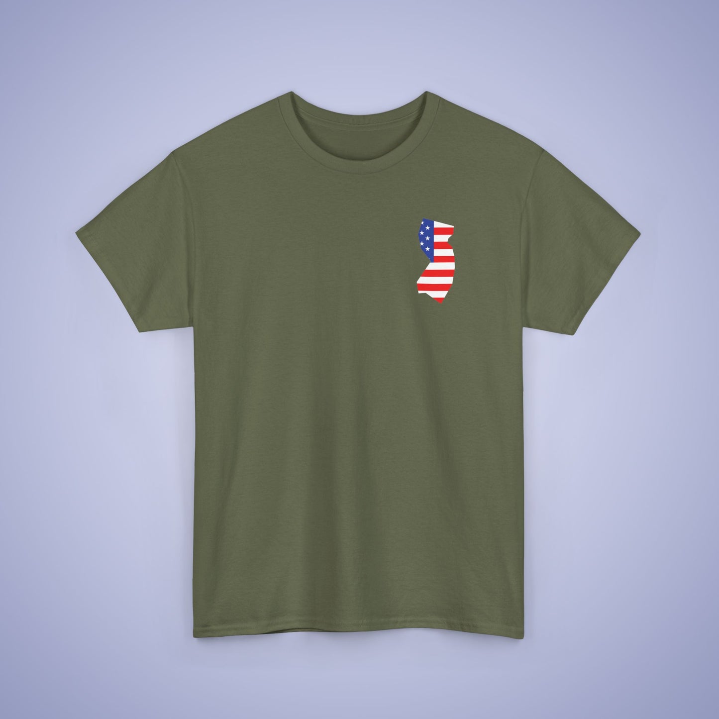 New Jersey Map Pocket Art Proud American Unisex T Shirt