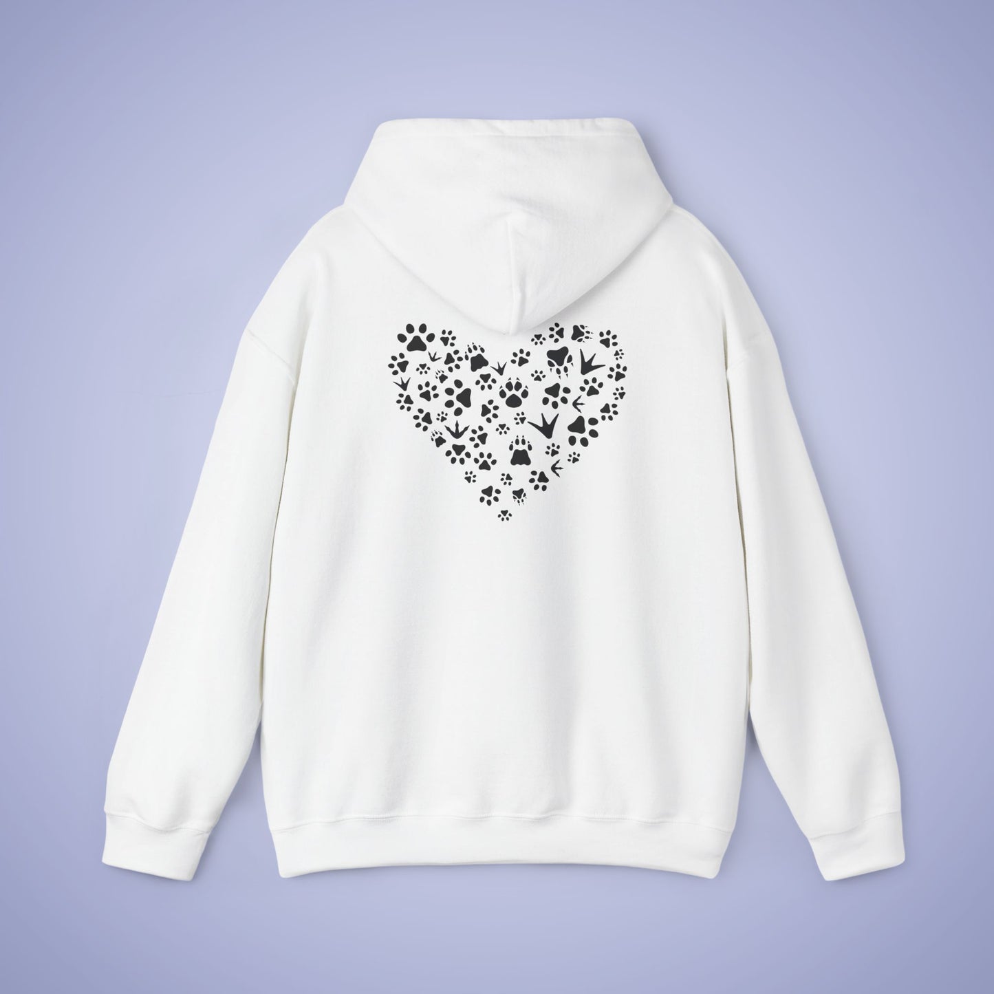 Animal Vet Hooded Sweatshirt Veterinarian Gift Double Sided Paw Prints