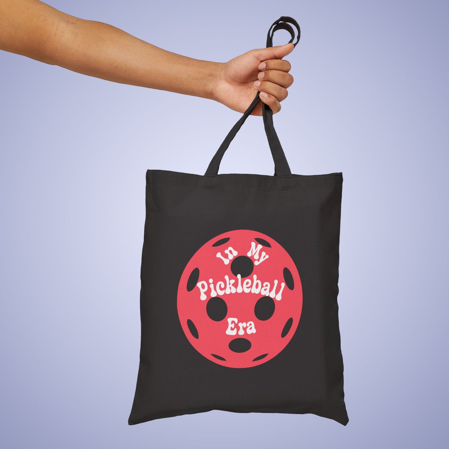 In My Pickleball Era Graphic Design Cotton Canvas Gift Tote Bag