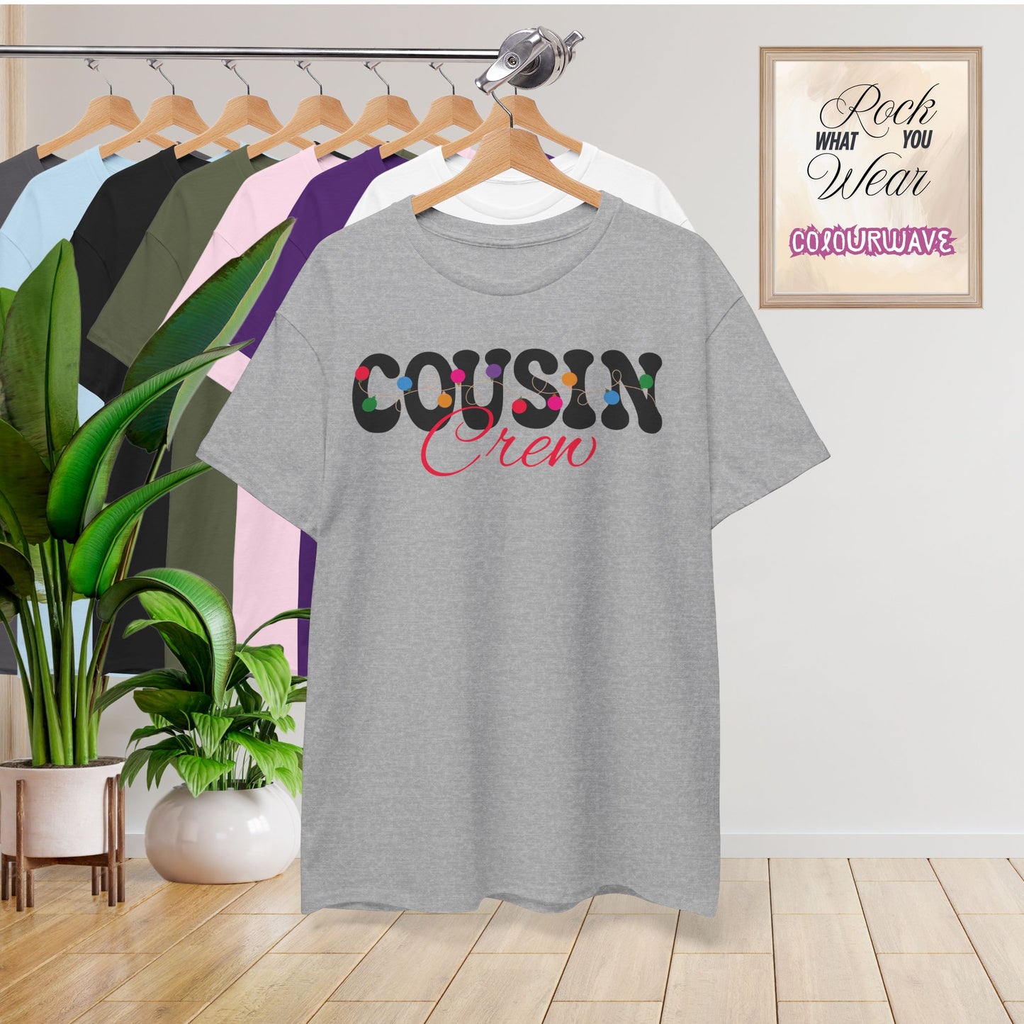 Cousin Crew Christmas Lights Family Matching Unisex T Shirt