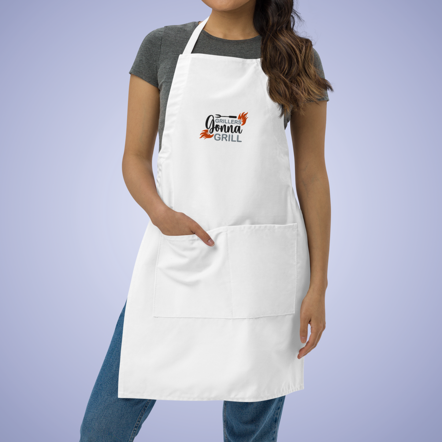 Grillers Gonna Grill Meat Lover Smoker Gift Embroidered Apron