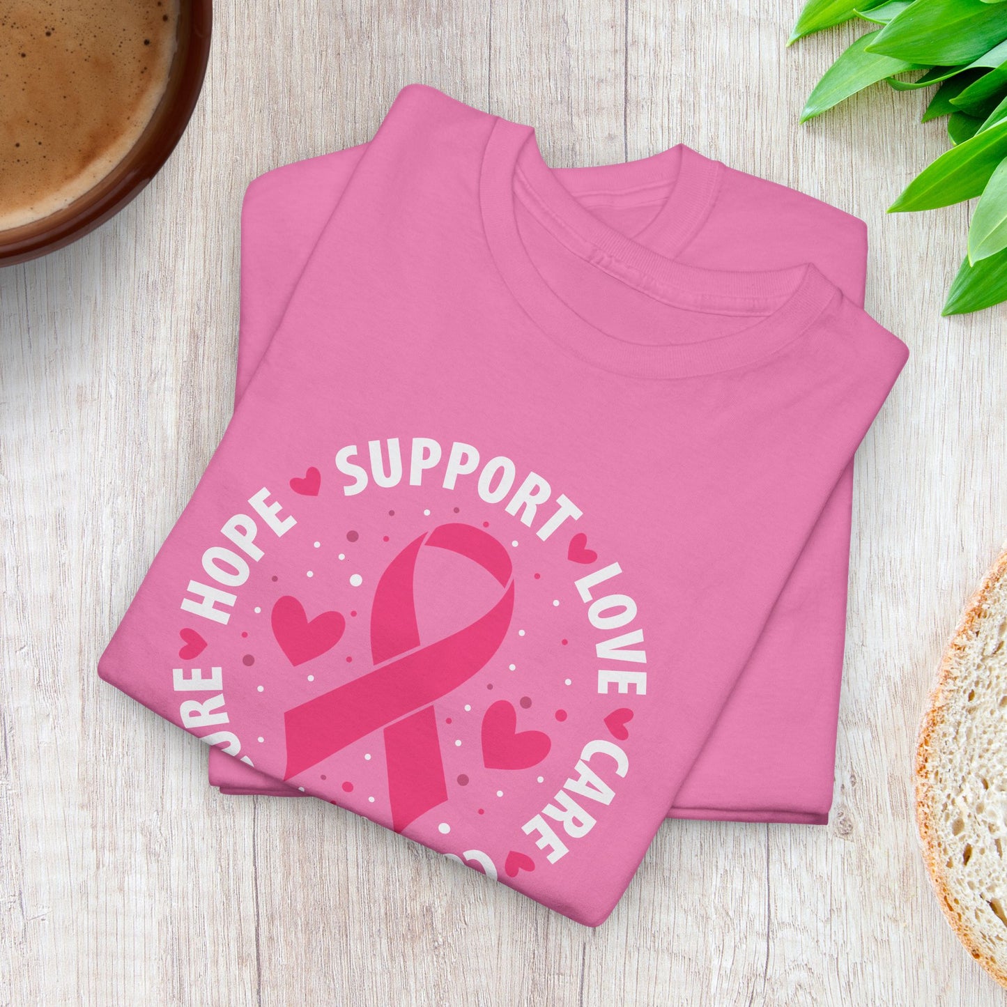 Support Love Courage and Cure Breast Cancer Awareness Unisex T Shirt