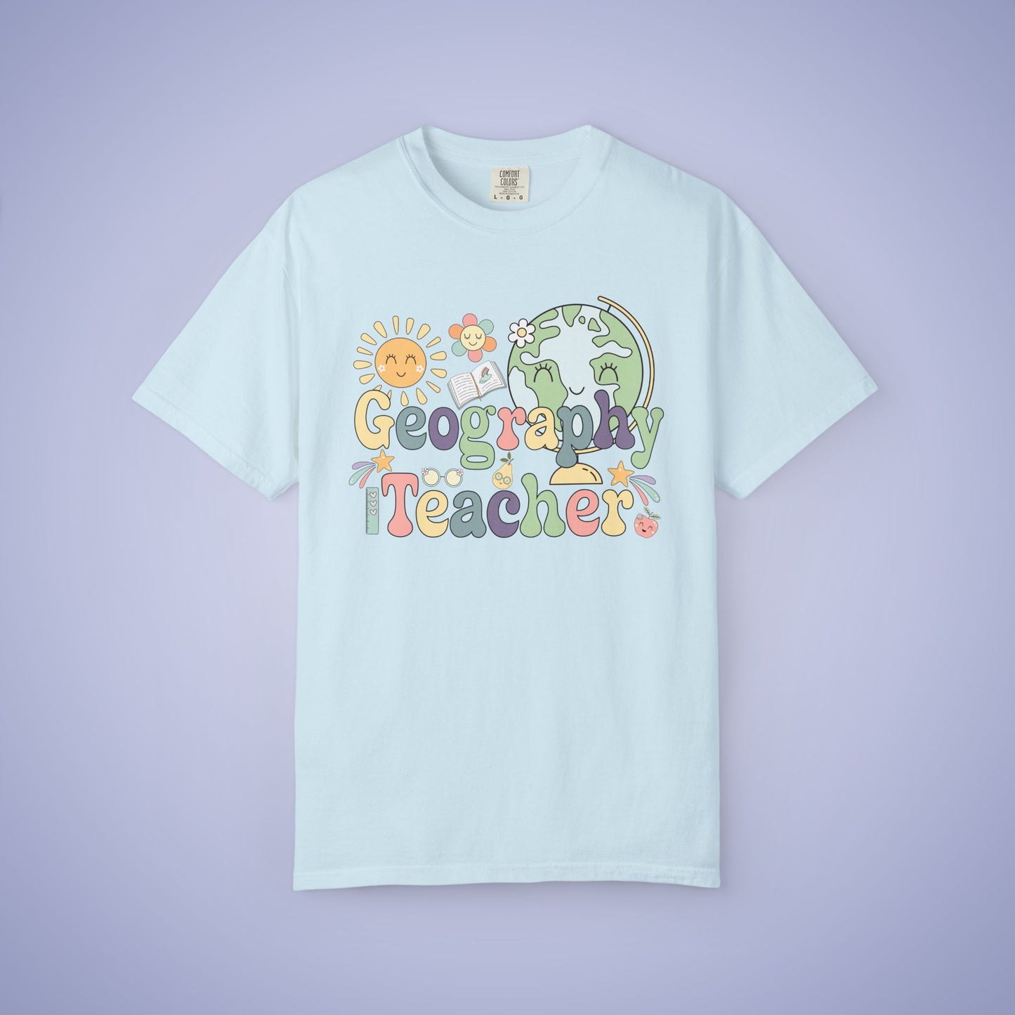 Geography Teacher T Shirt Retro Comfort Colors Unisex Back to School
