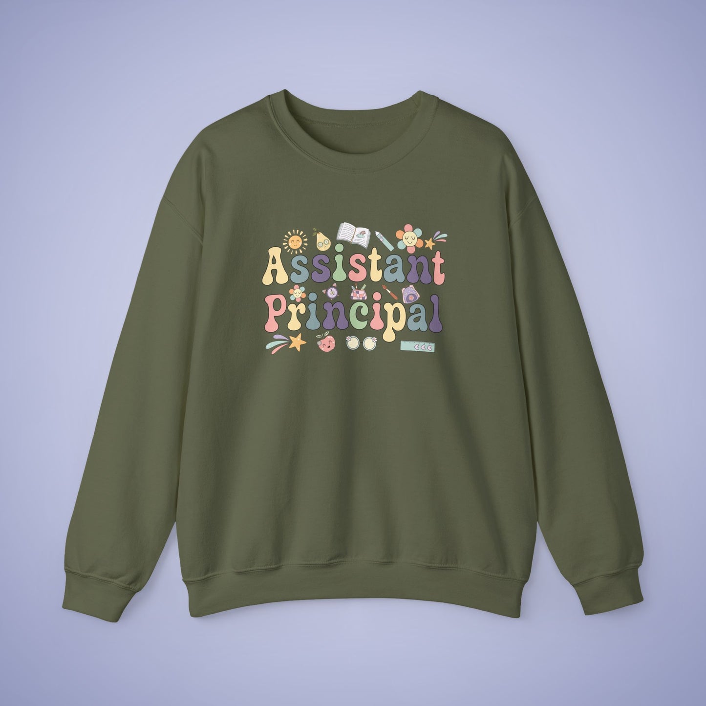 Assistant Principal Teacher Crewneck Sweatshirt Retro Unisex Back to School