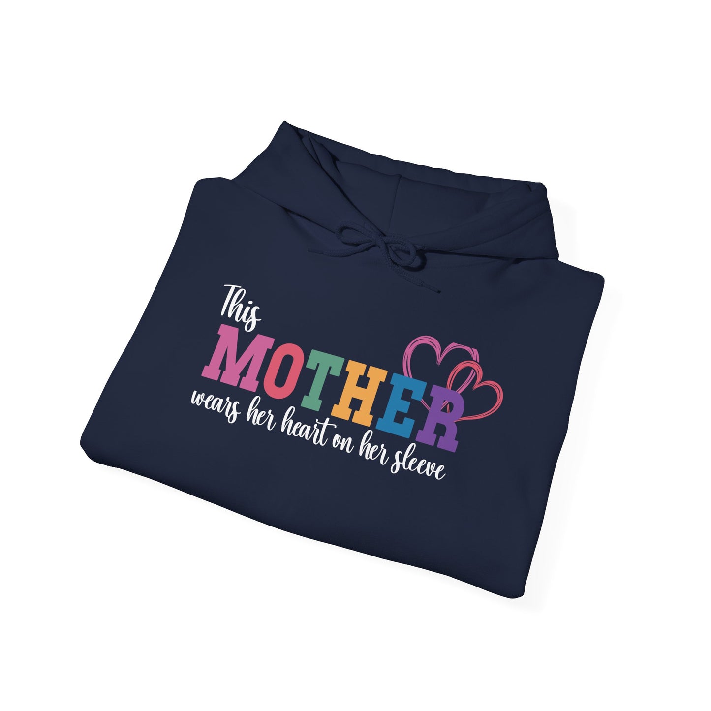 This Mother Wears her Heart on her Sleeve Unisex Hoodie Personalized