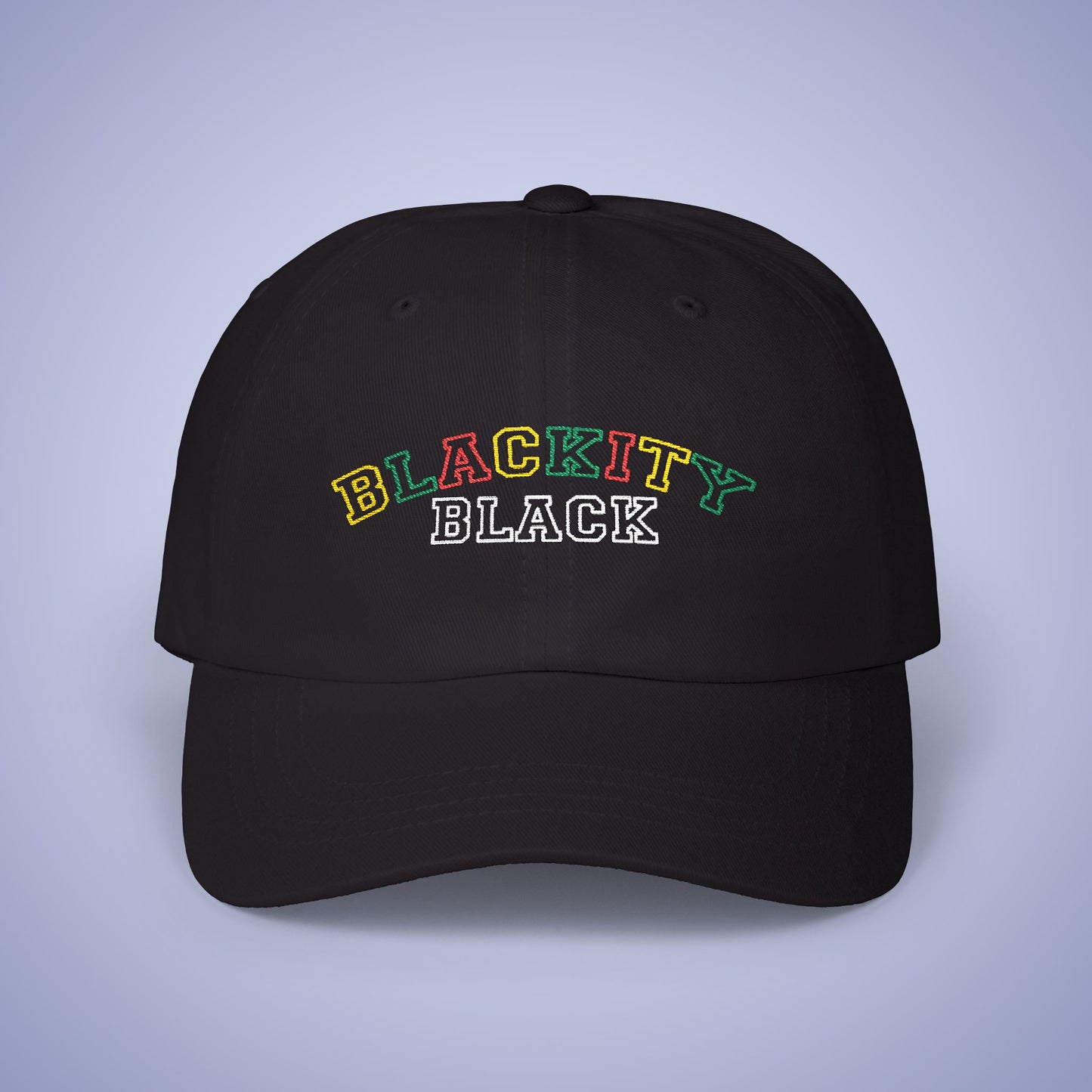 Blackity Black Juneteenth Embroidered Classic Dad Cap Unisex Coloured Embroidery