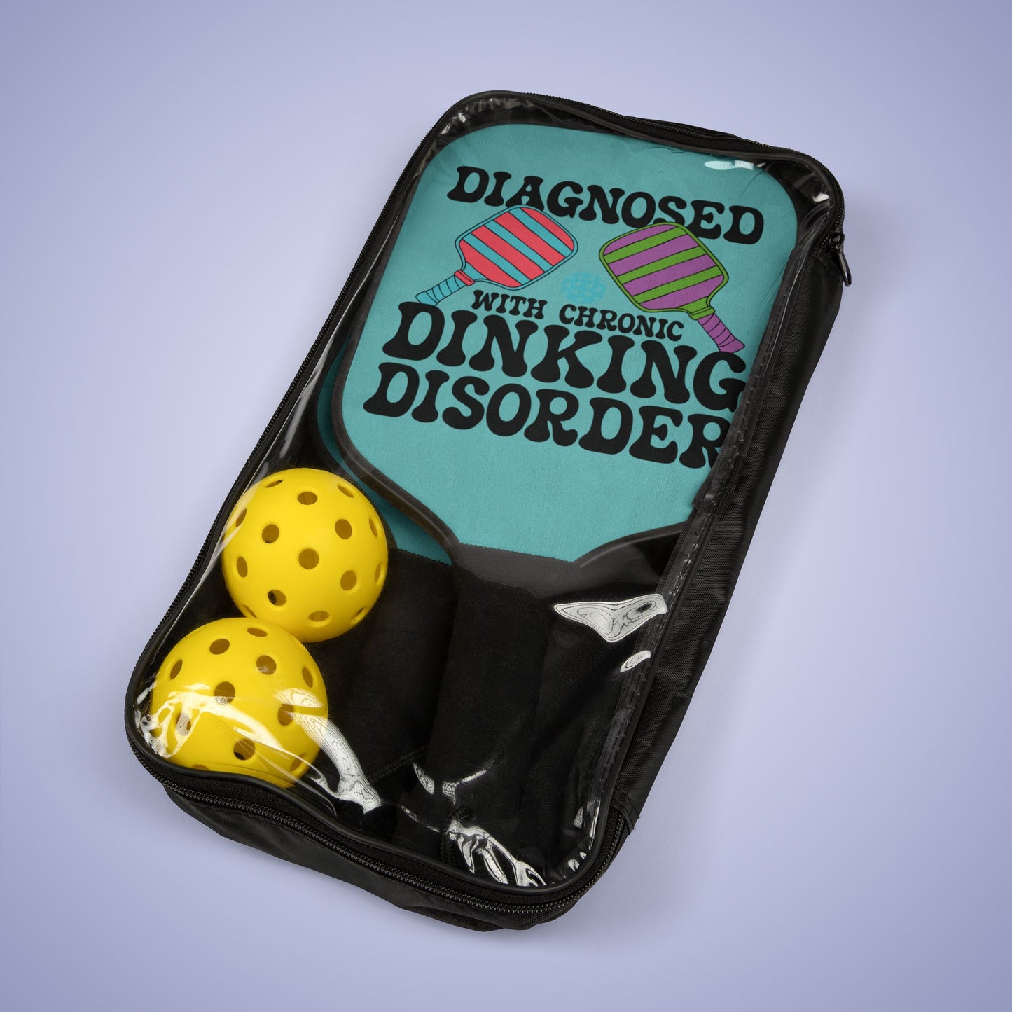 Diagnosed with Chronic Dinking Disorder Pickleball Paddle Set Doctor Specialist Gift