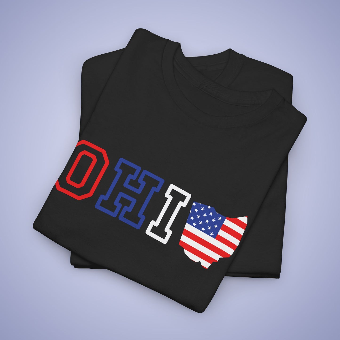 Ohio Map Text Art Proud American Unisex T Shirt