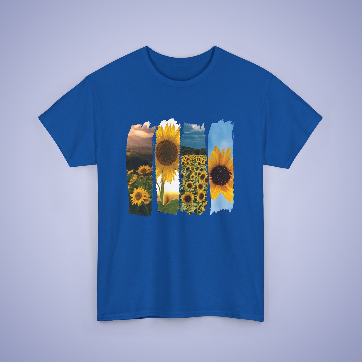 Sunflower Lover Spring Brush Stroke Photographic Unisex Oversized T Shirt