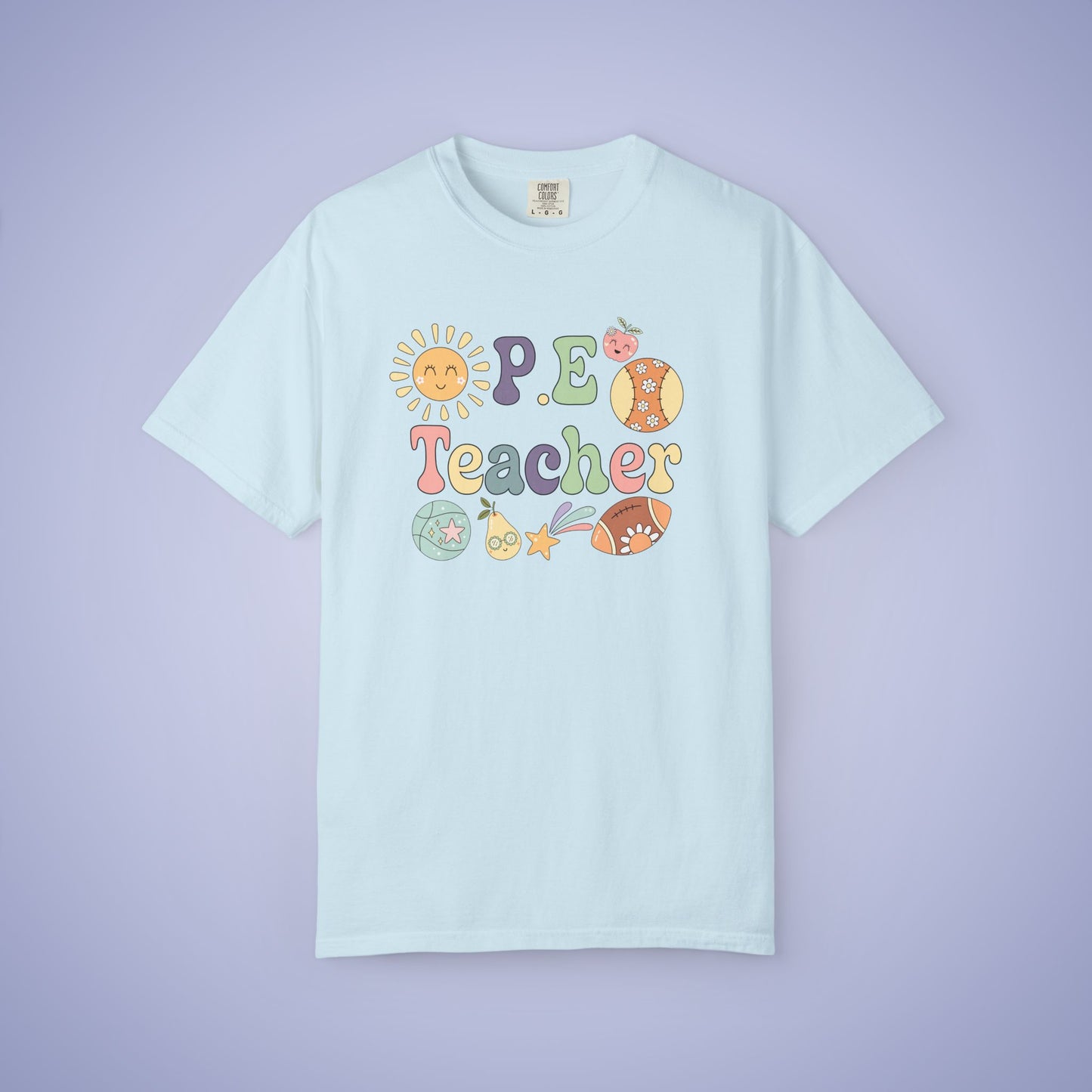 P.E Sports Teacher T Shirt Retro Comfort Colors Unisex Back to School