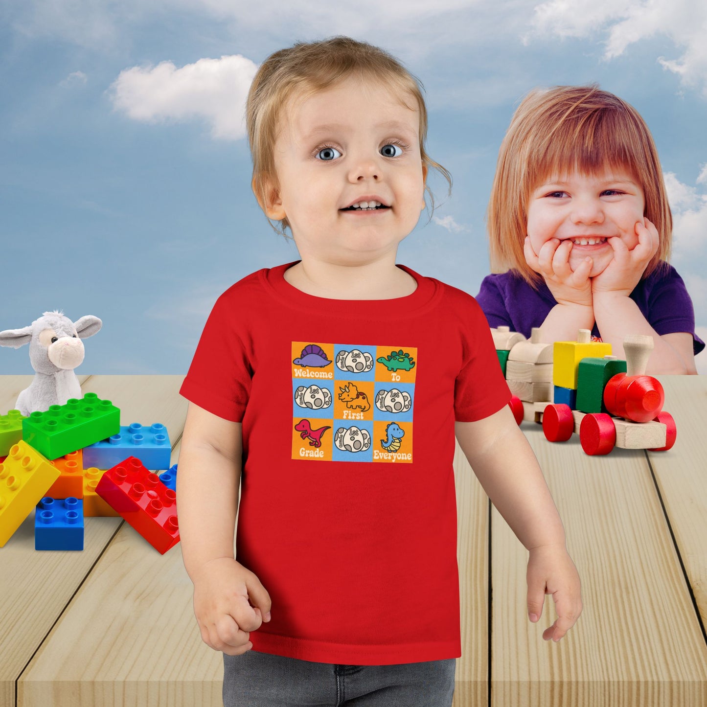 First Grade Fun Dinosaurs Kids Cotton T Shirt Back To School Toddler