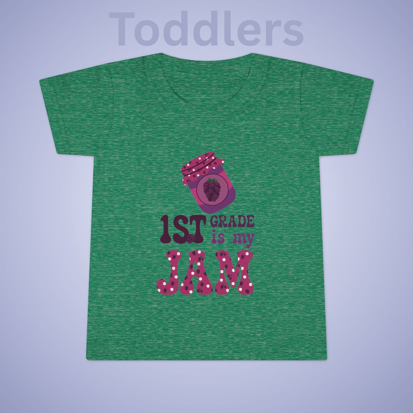 First Grade is my Jam Blackberry Kids Cotton T Shirt Back To School Toddler