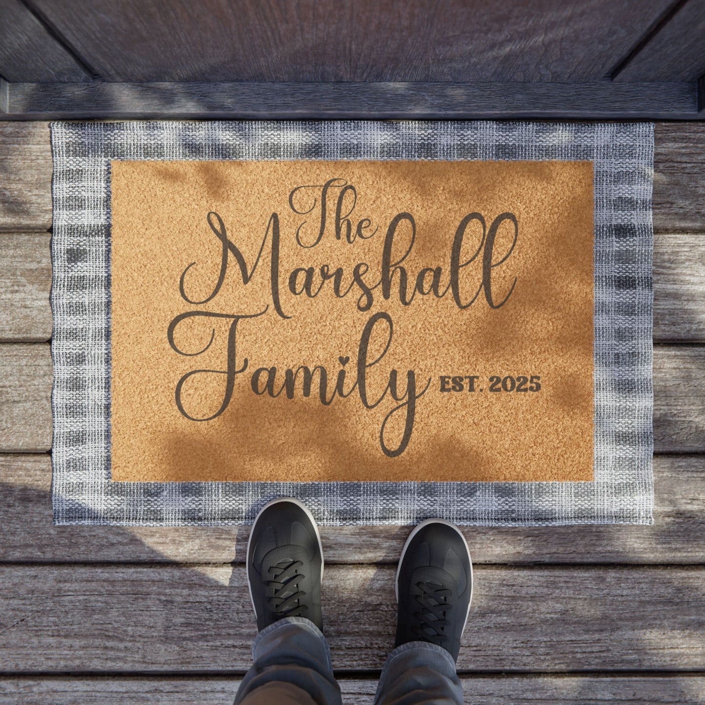 Family Name Personalized Door Mat