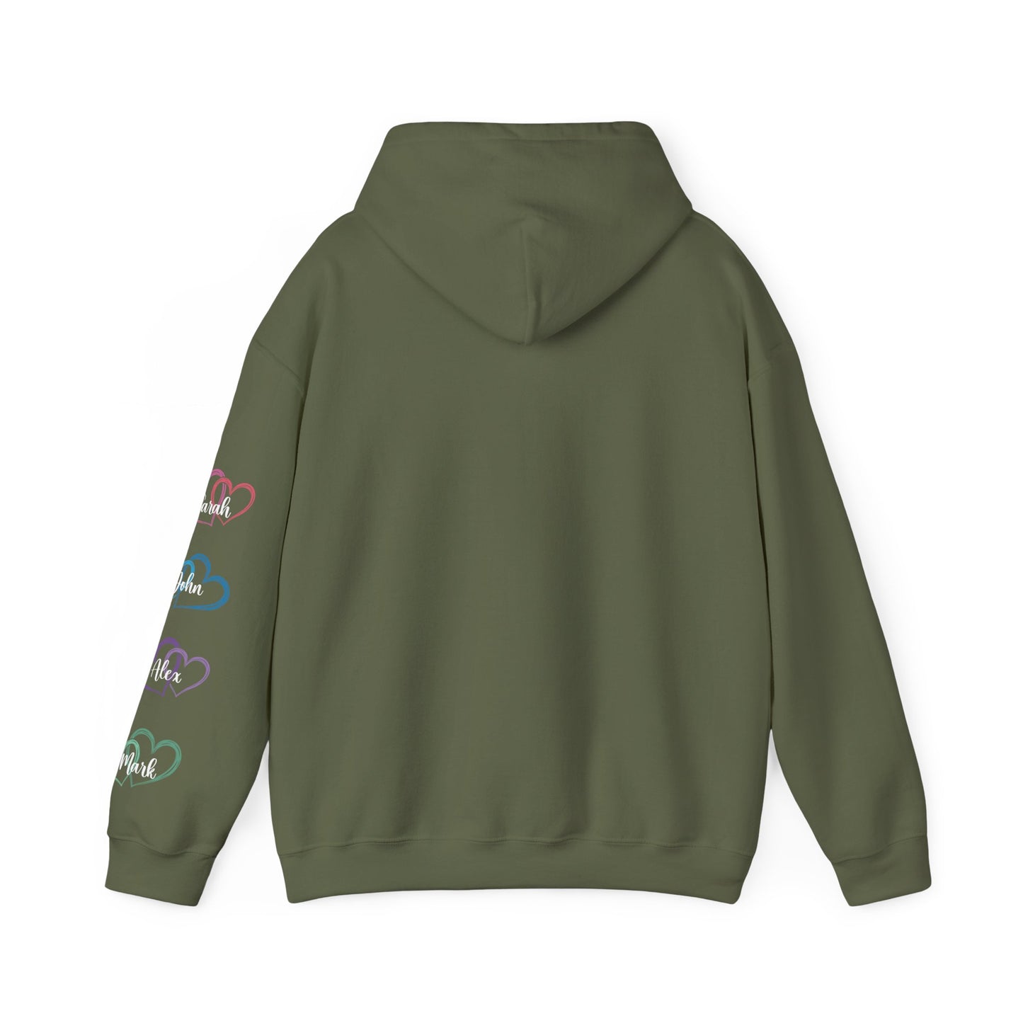 This Mother Wears her Heart on her Sleeve Unisex Hoodie Personalized